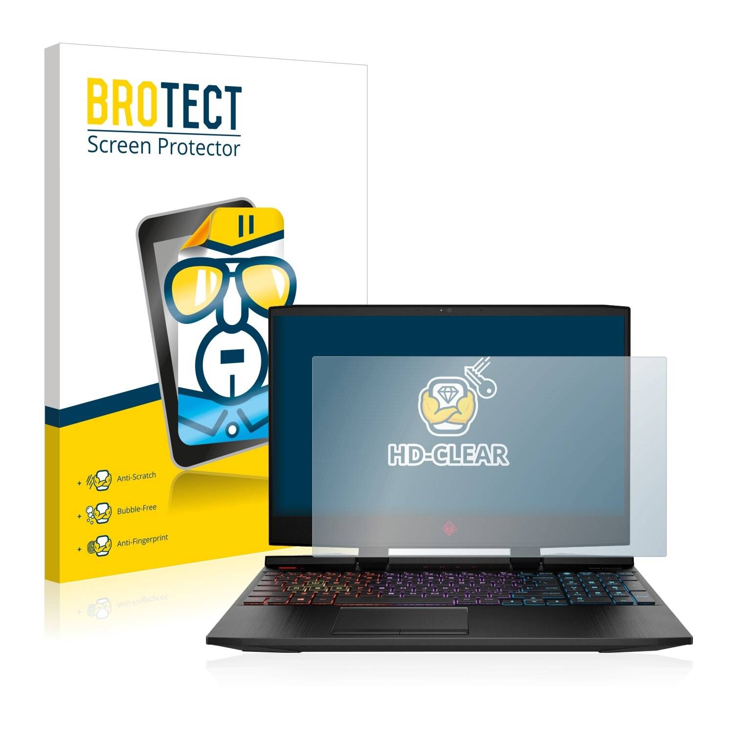 BROTECT HD-Clear Displayschutzfolie für HP Omen