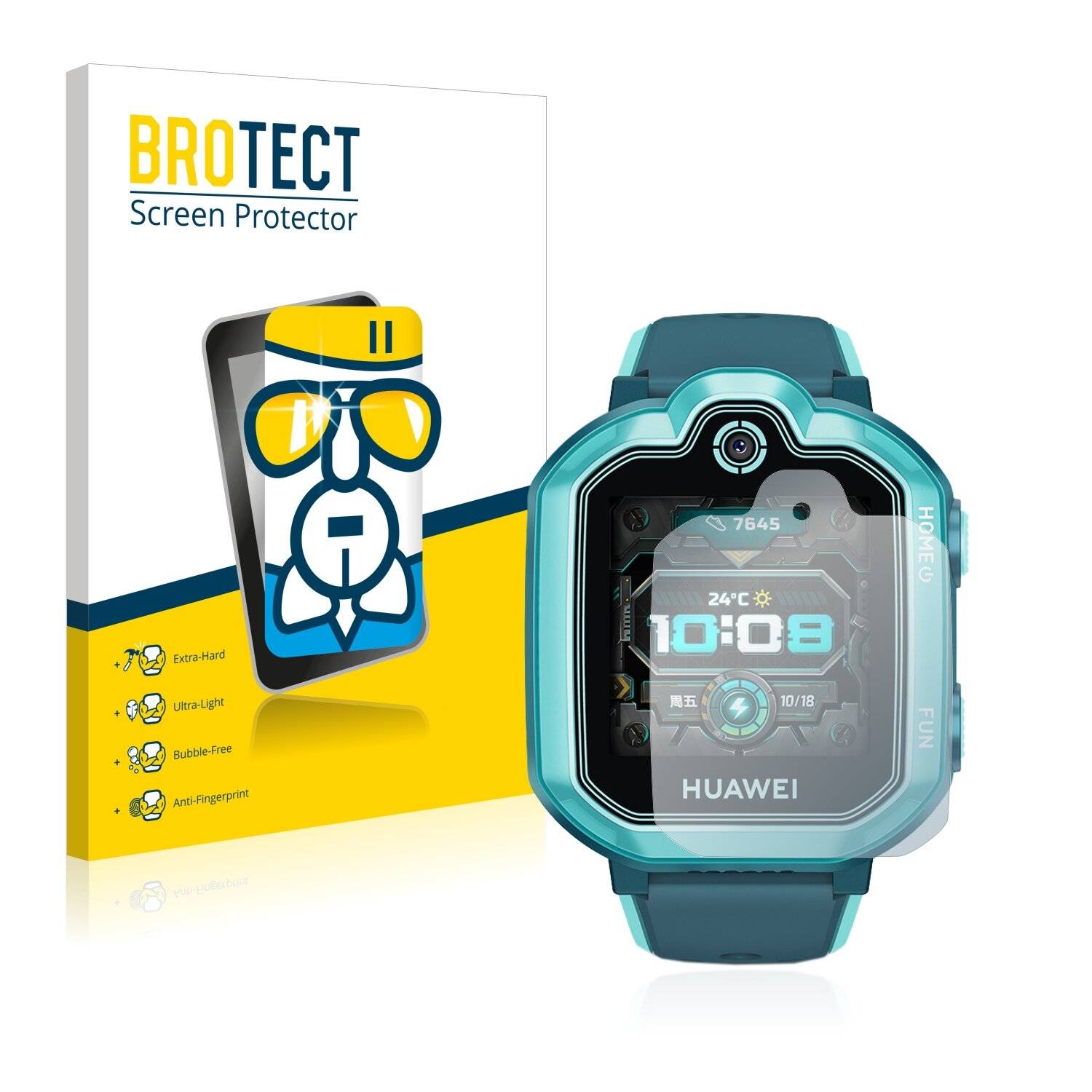 BROTECT AirGlass Schutzglas Folie für Huawei Childrens Watch 3
