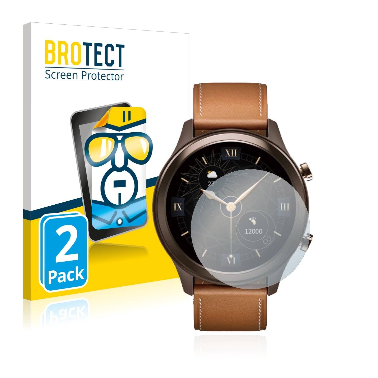 2x BROTECT HD-Clear Displayschutzfolie für Vivo Watch (42