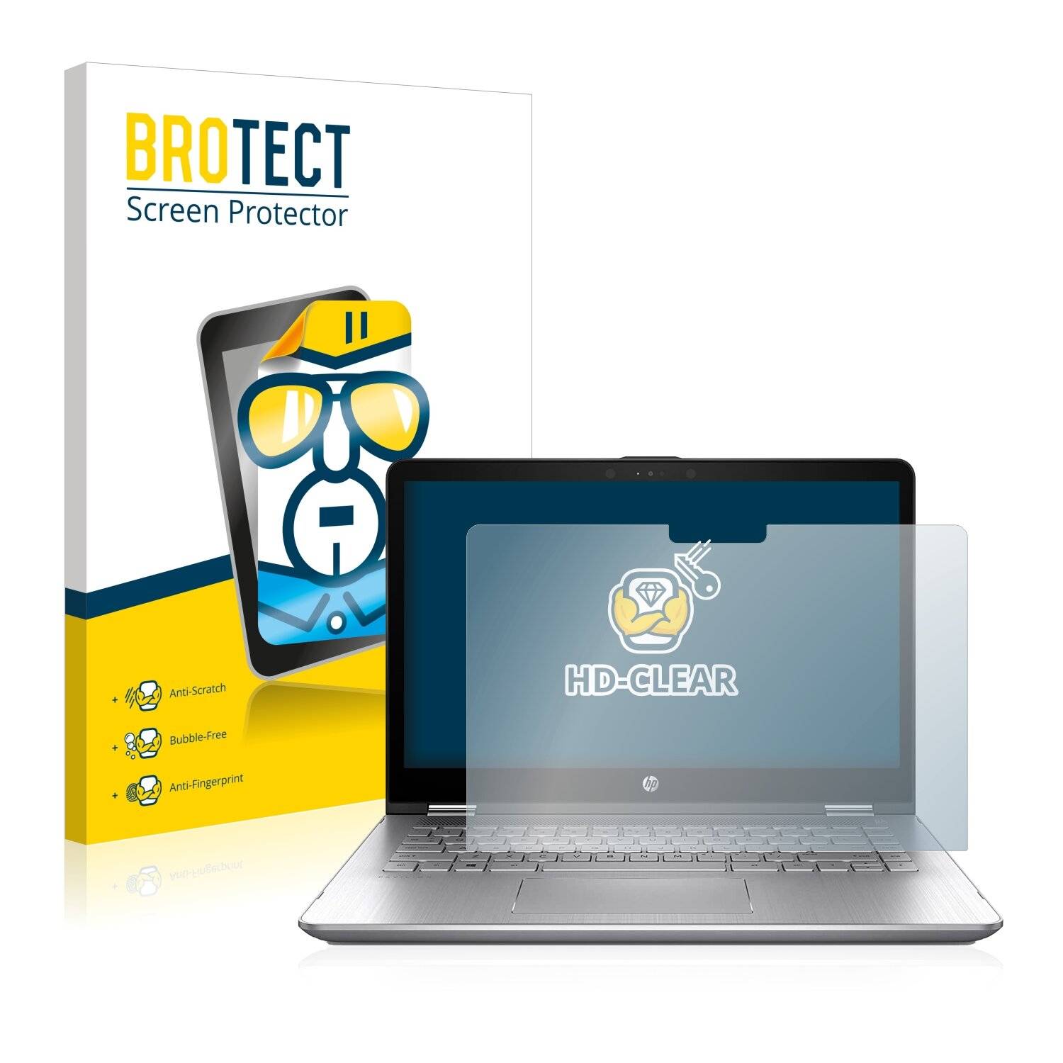 BROTECT HD-Clear Displayschutzfolie für HP Pavilion x360