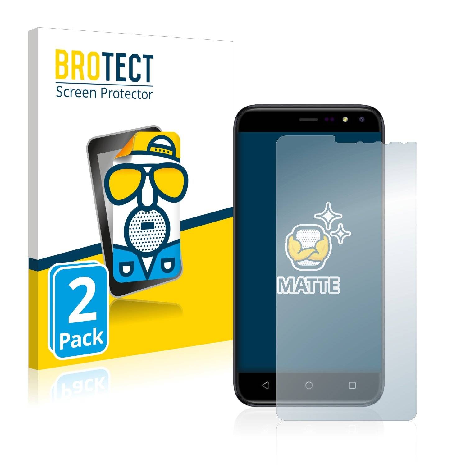 2x BROTECT Matte Displayschutzfolie für Gigaset GS80 - Entspiegelt,