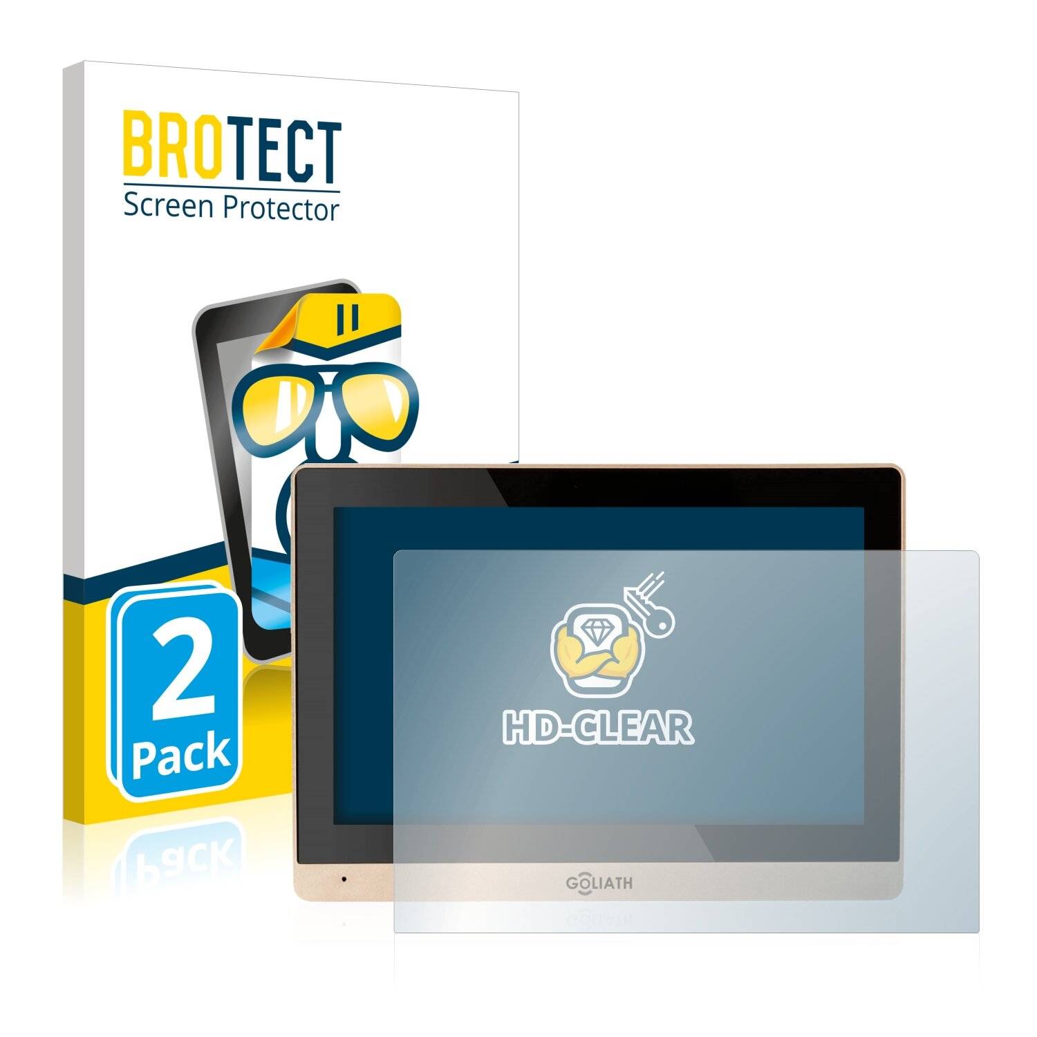 2x BROTECT HD-Clear Displayschutzfolie für Goliath IP
