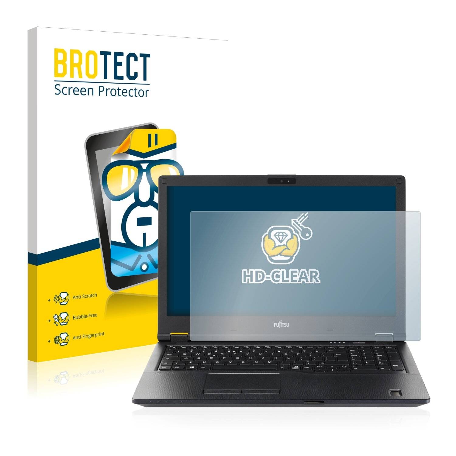 BROTECT HD-Clear Displayschutzfolie für Fujitsu Lifebook