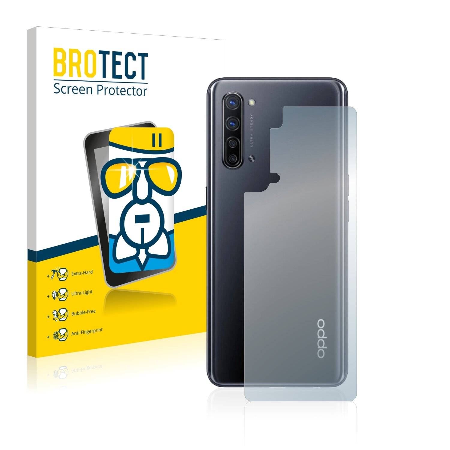 BROTECT AirGlass Schutzglas Folie für Oppo Find X2 Lite