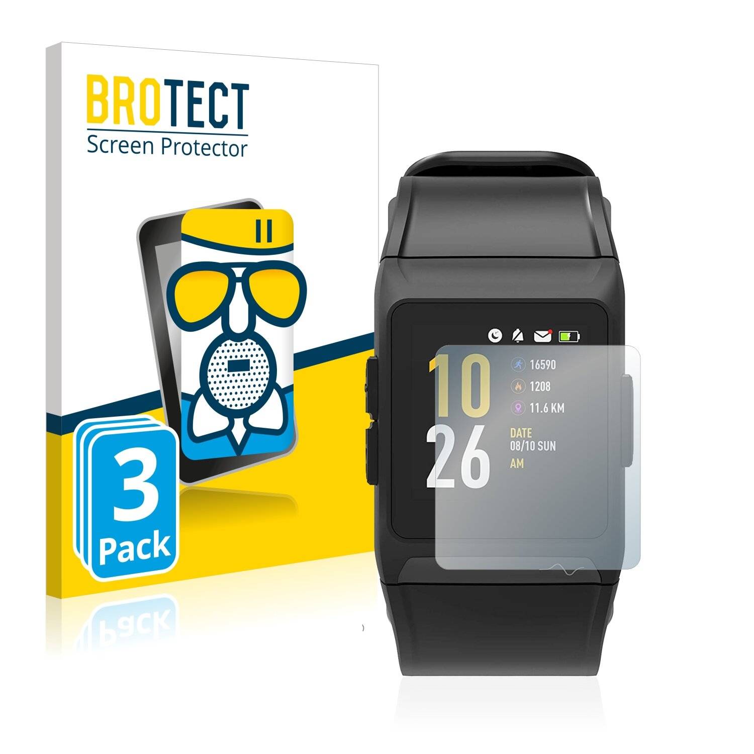 3x BROTECT AirGlass Matte Schutzglas Folie für Swisstone SW 700