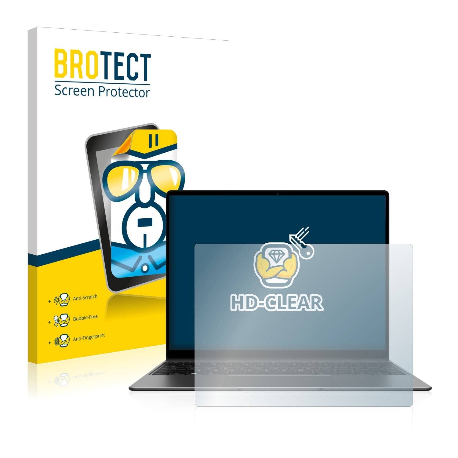 2x BROTECT HD-Clear Displayschutzfolie für Chuwi CoreBook