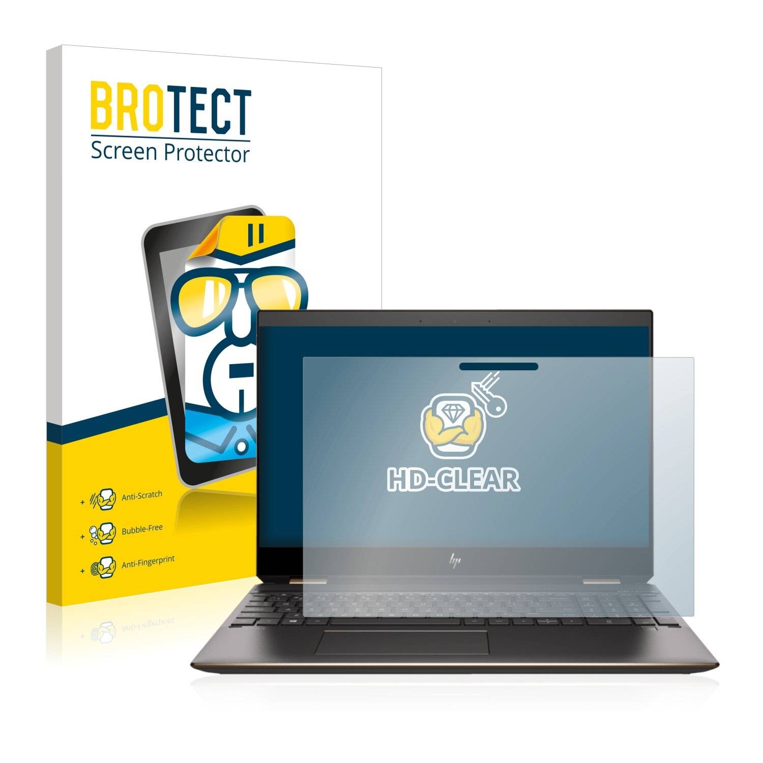 BROTECT HD-Clear Displayschutzfolie für HP Spectre X360 15-df1745ng