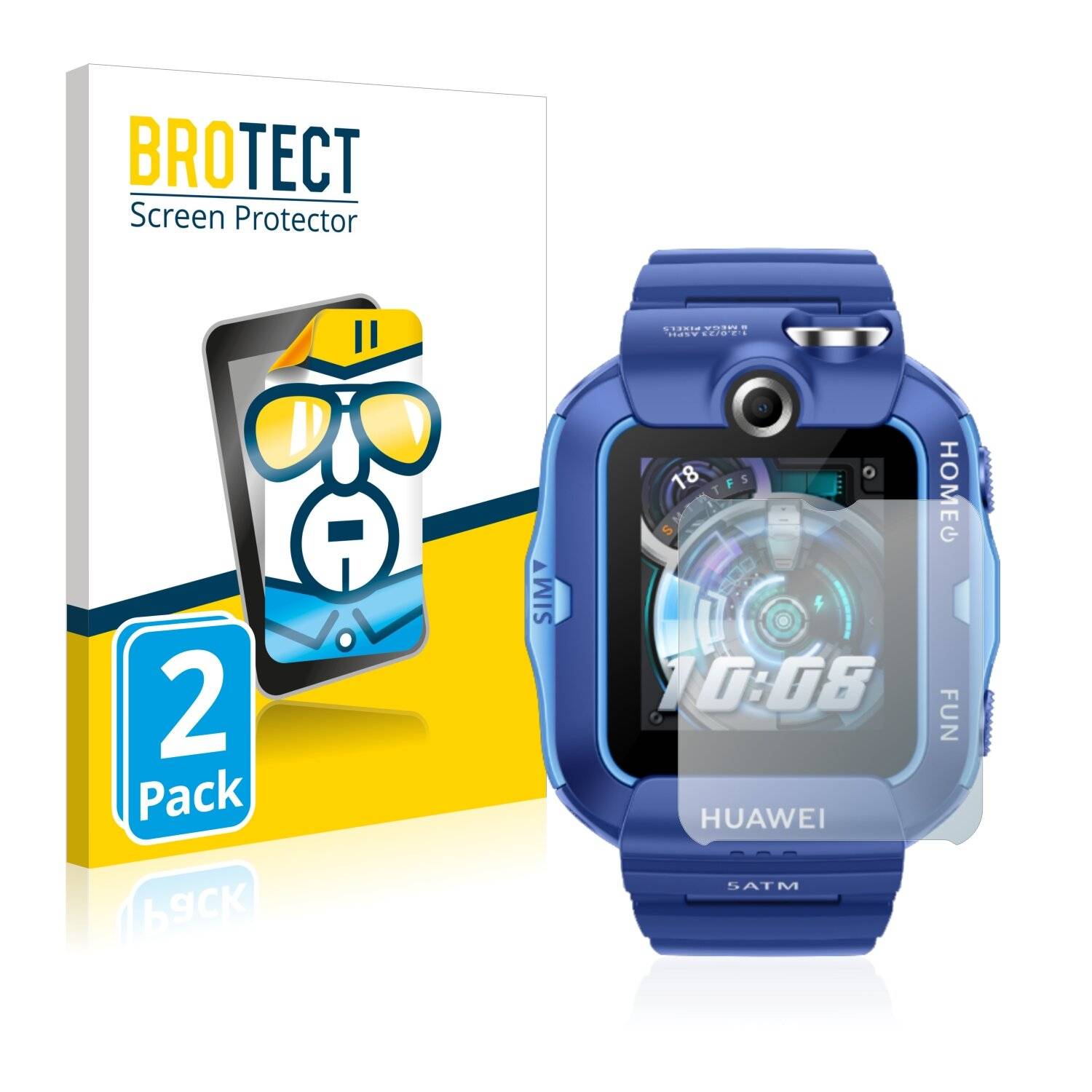 2x BROTECT HD-Clear Displayschutzfolie für Huawei Childrens Watch