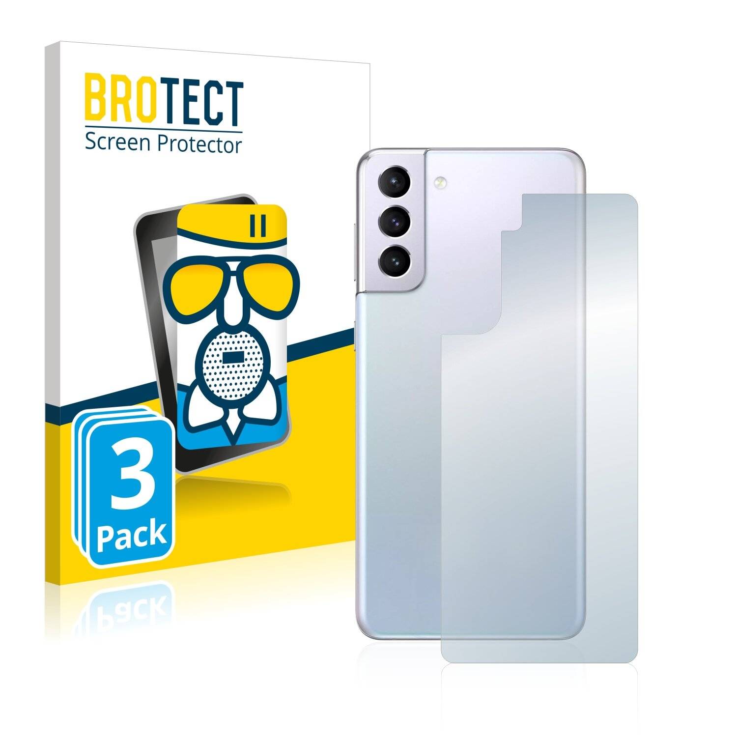 3x BROTECT AirGlass Matte Schutzglas Folie für Samsung Galaxy S21 Plus 5G