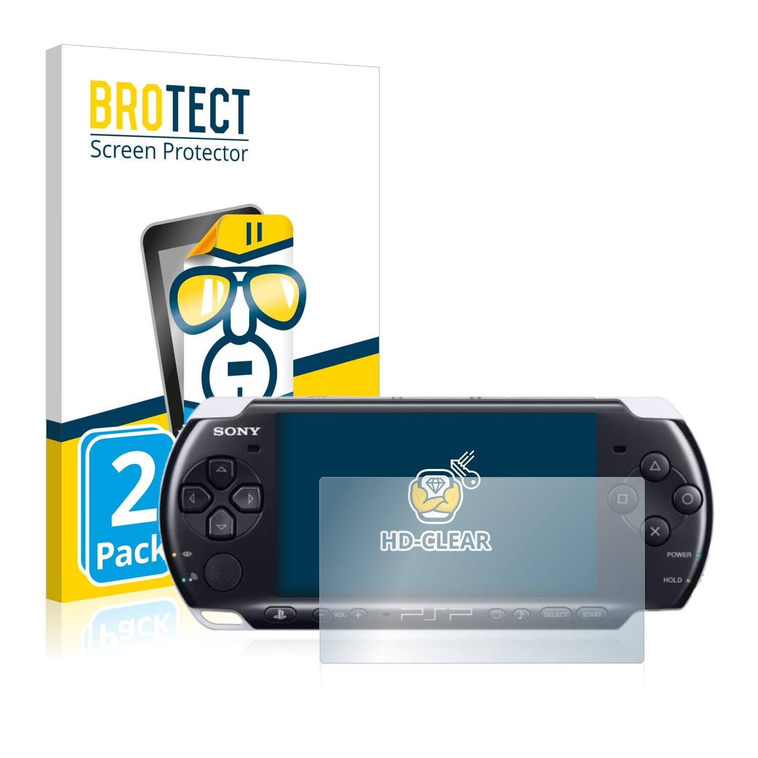 2x BROTECT HD-Clear Displayschutzfolie für Sony PSP