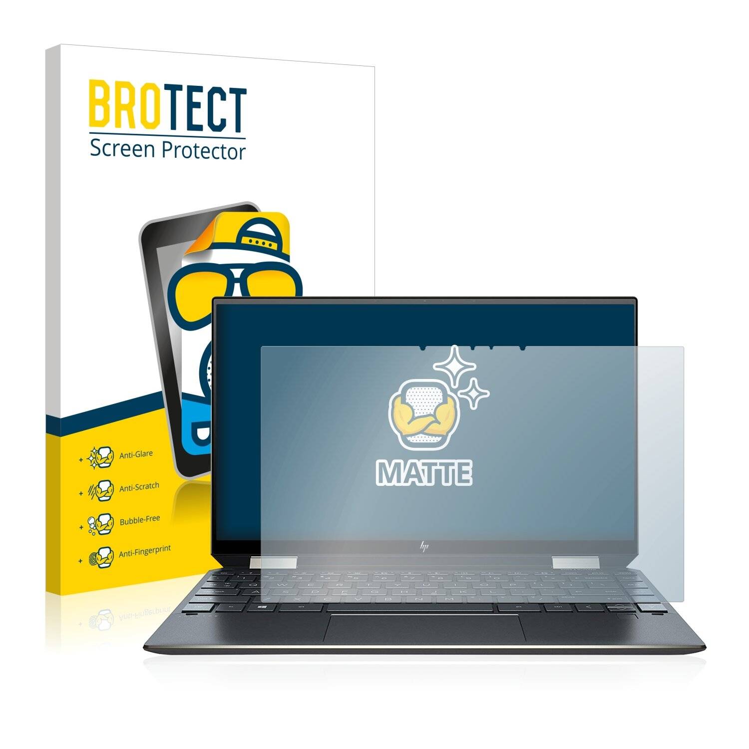 BROTECT Matte Displayschutzfolie für HP Spectre x360 13-aw0031ng - Entspiegelt,