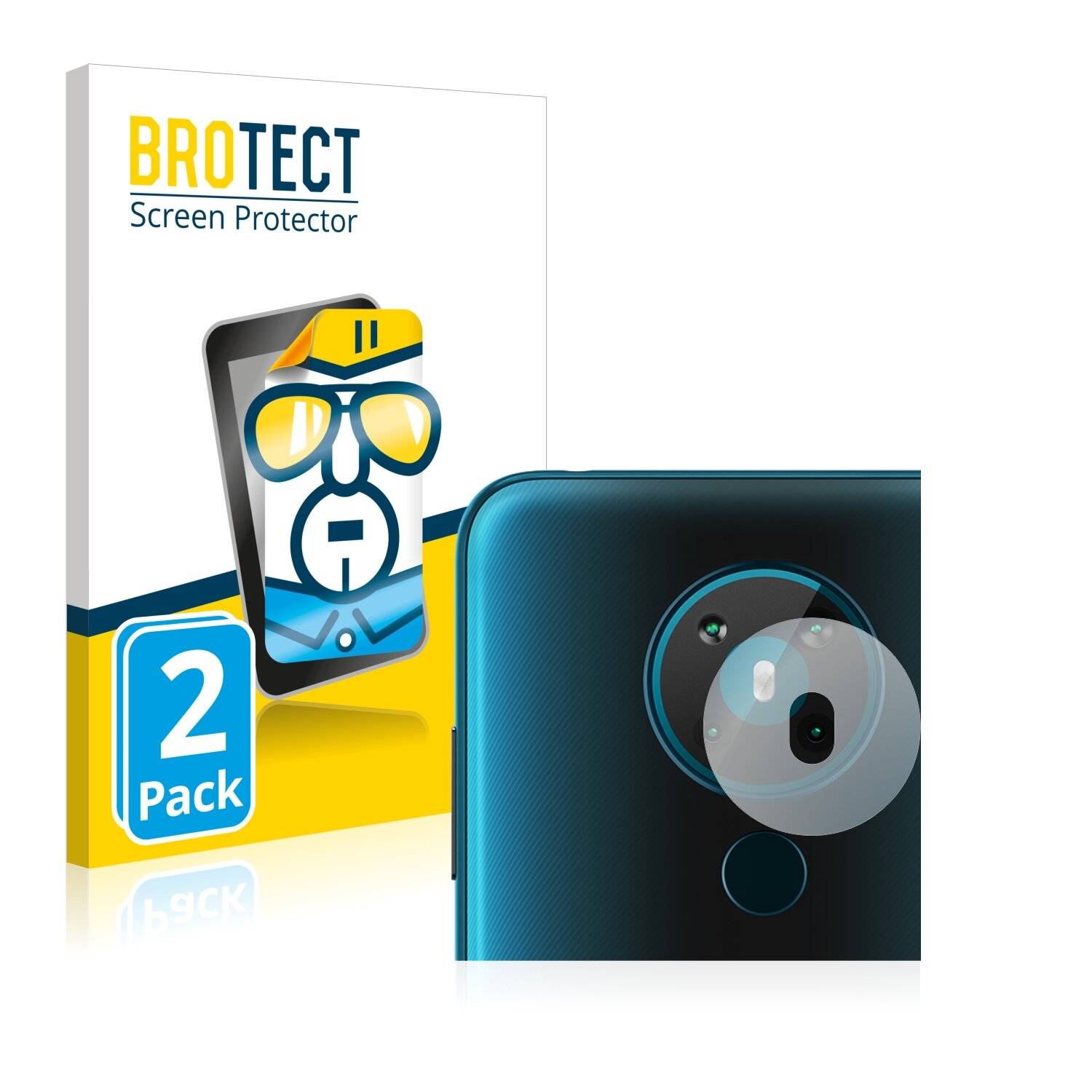 2x BROTECT HD-Clear Displayschutzfolie für Nokia 5.3 (NUR