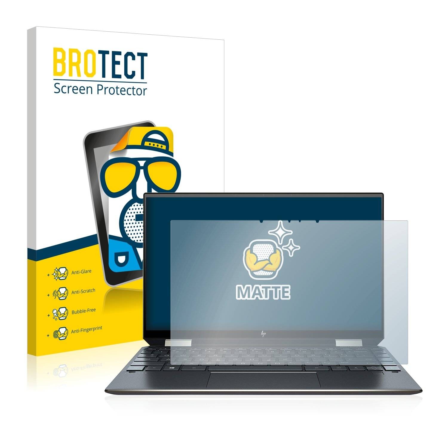 BROTECT Matte Displayschutzfolie für HP Spectre x360 13-aw0015ng - Entspiegelt,