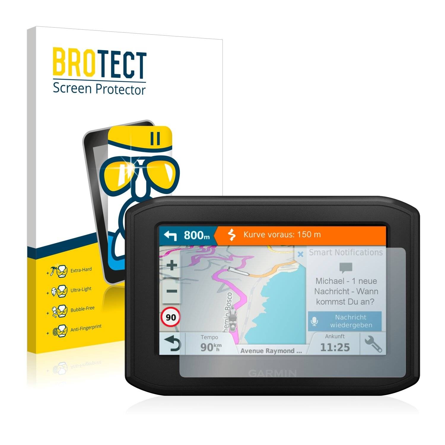 BROTECT AirGlass Schutzglas Folie für Garmin zumo