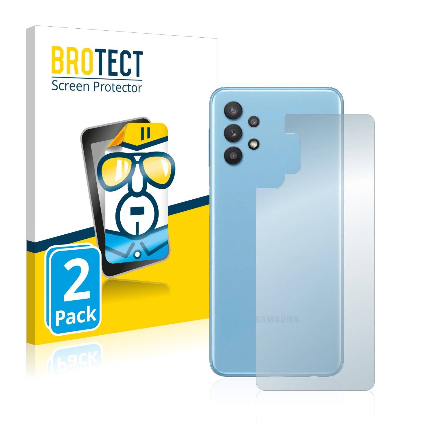 2x BROTECT HD-Clear Displayschutzfolie für Samsung Galaxy A32 5G