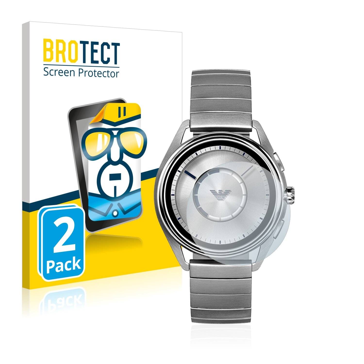 2x BROTECT HD-Clear Displayschutzfolie für Emporio Armani Connected