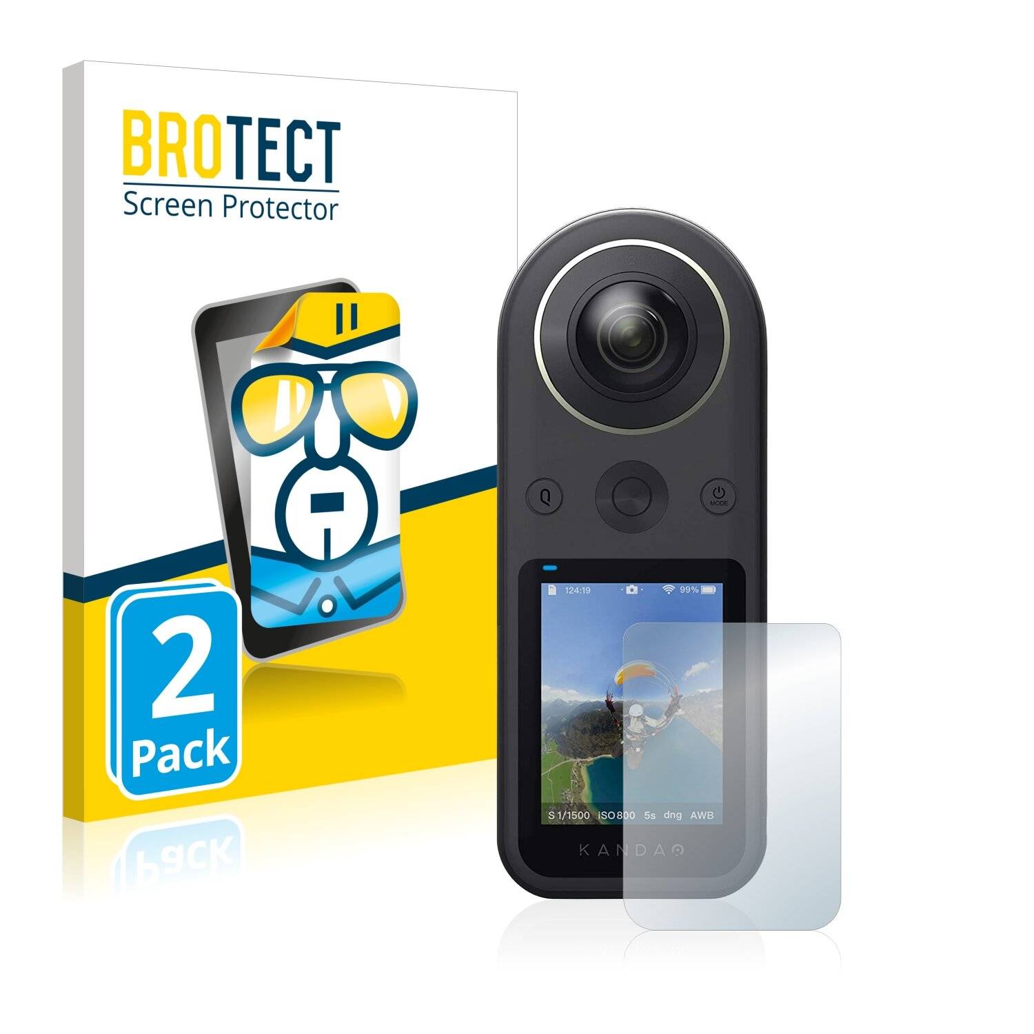 2x BROTECT HD-Clear Displayschutzfolie für Kandao QooCam