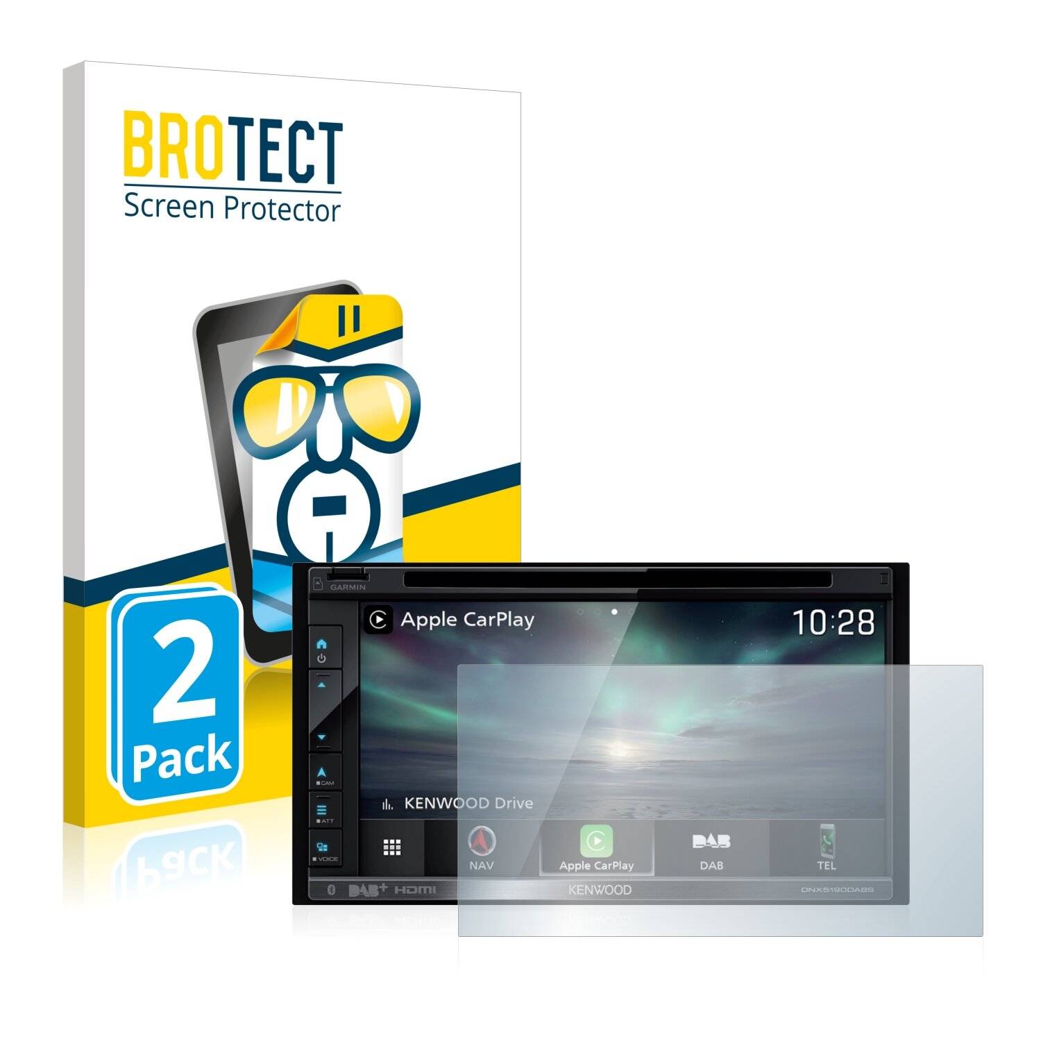 2x BROTECT HD-Clear Displayschutzfolie für Kenwood
