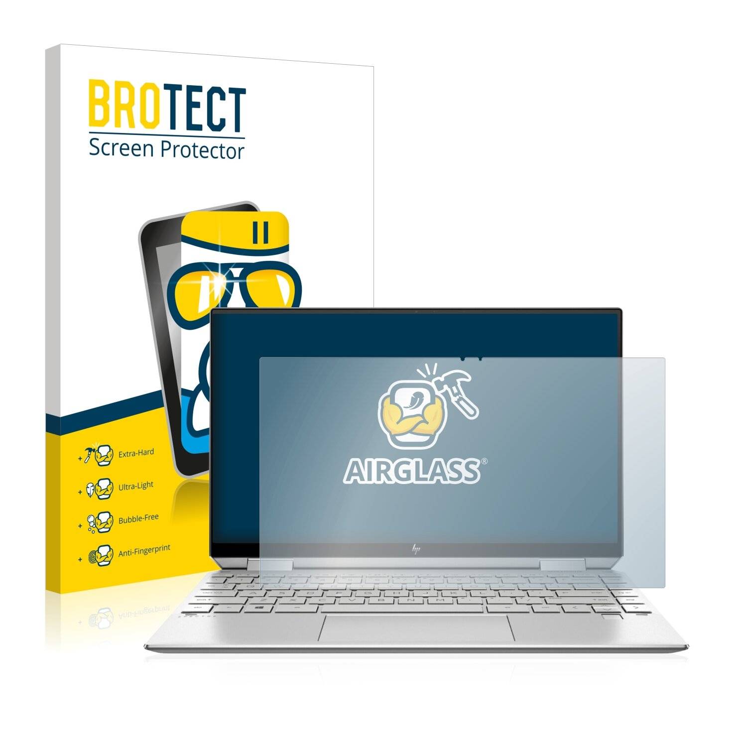 BROTECT AirGlass Schutzglas Folie für HP Spectre x360
