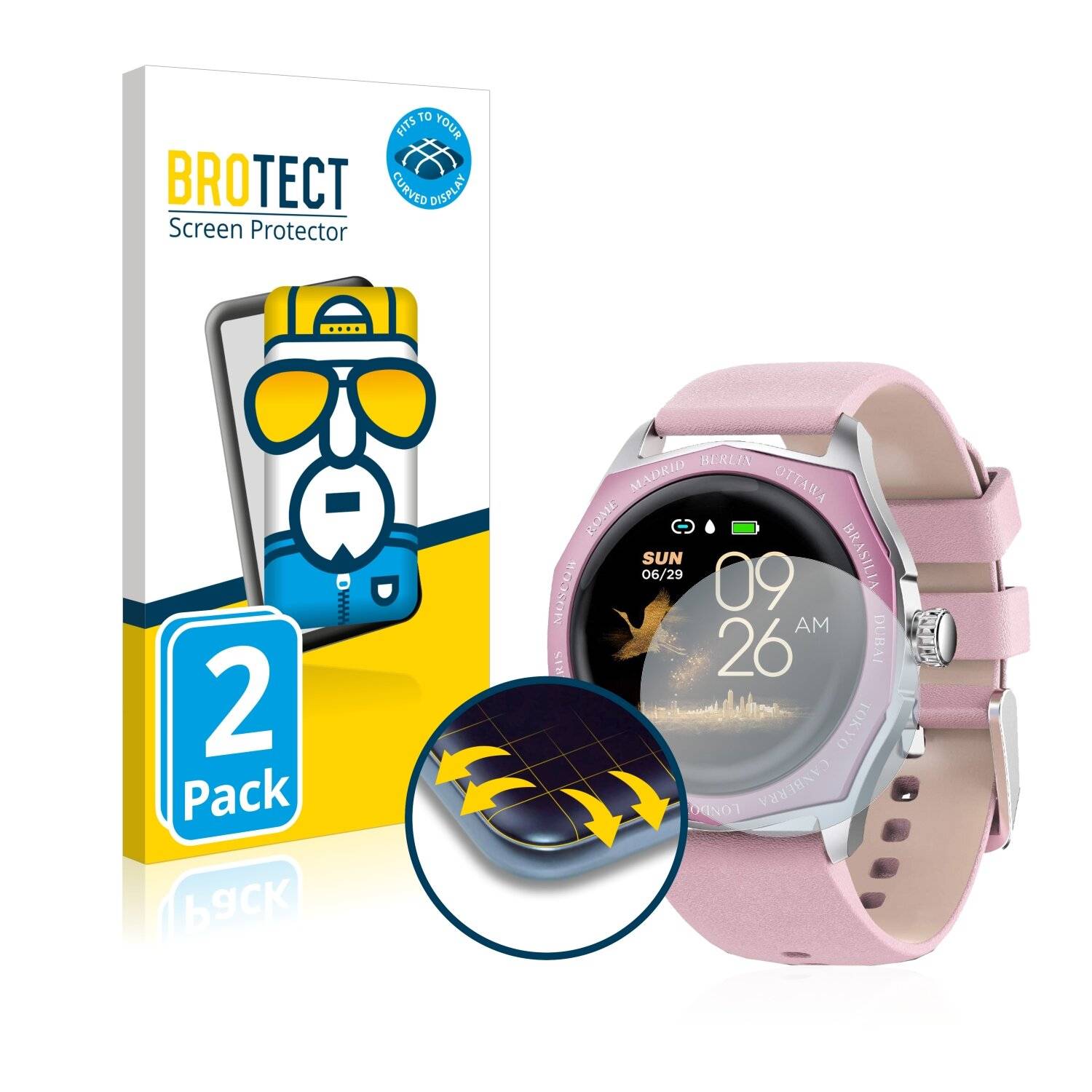 2x BROTECT Flex Full-Cover Displayschutzfolie für Gokoo