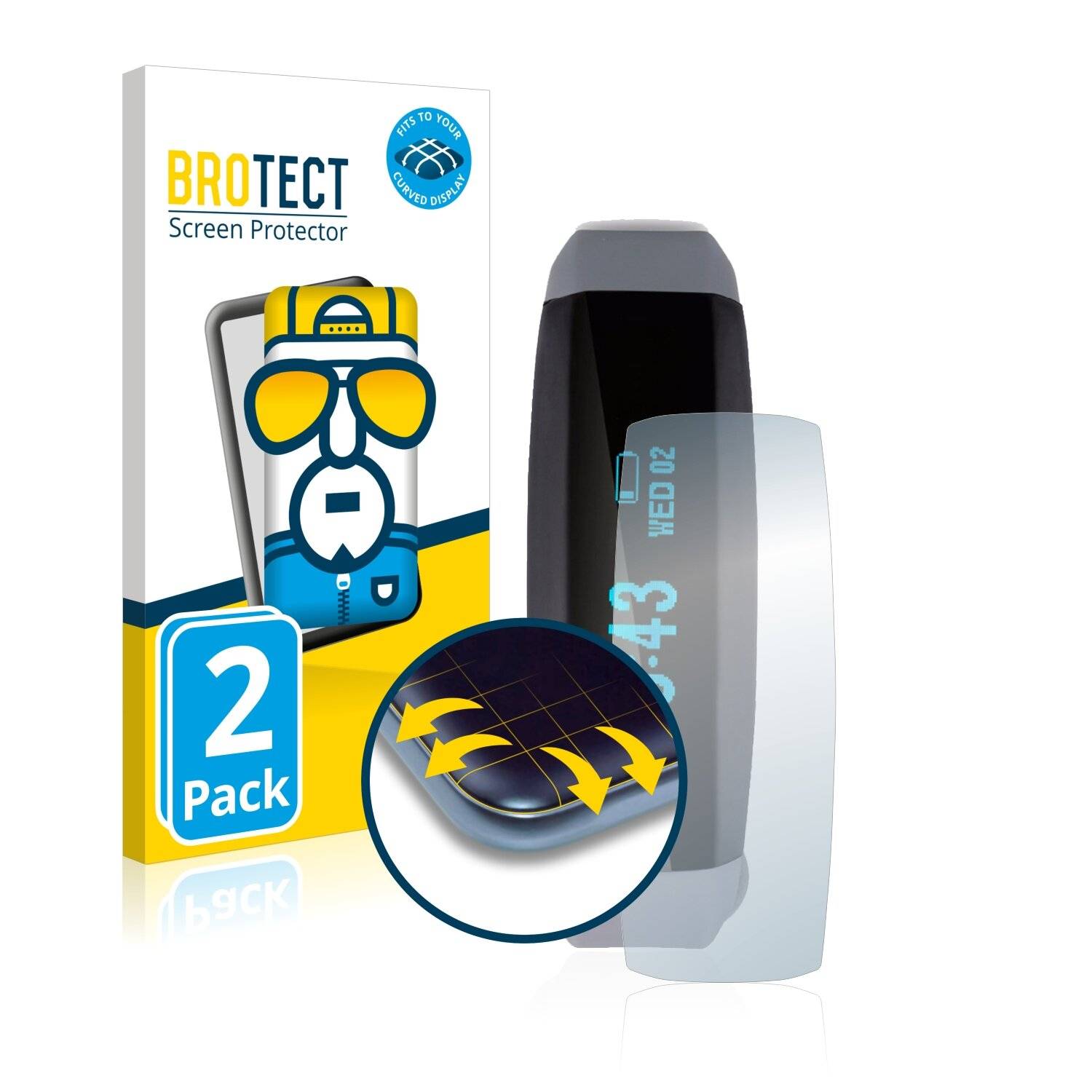 2x BROTECT Flex Full-Cover Displayschutzfolie für Cubot