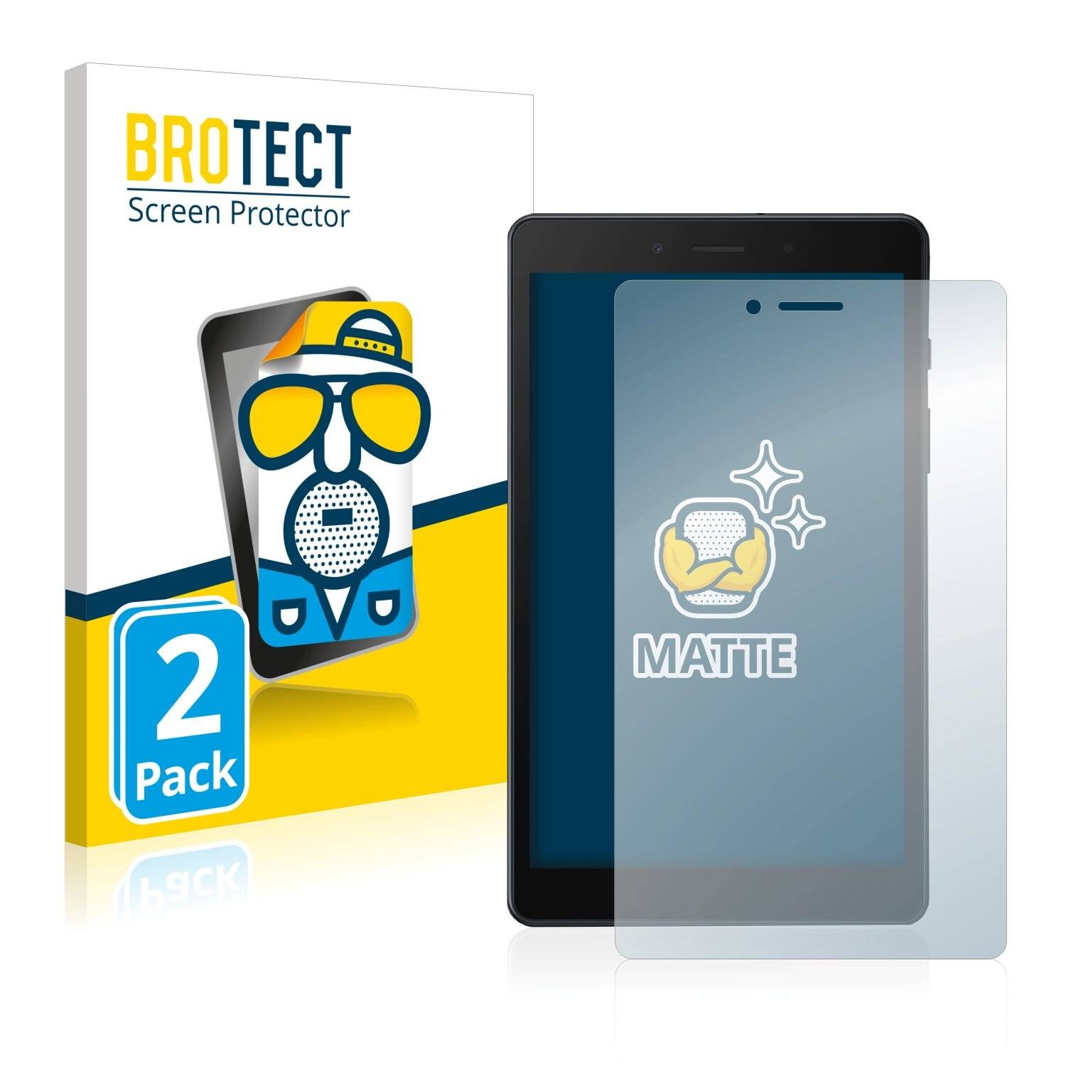 2x BROTECT Matte Displayschutzfolie für Samsung Galaxy Tab A 8.0 LTE 2019 - Entspiegelt,