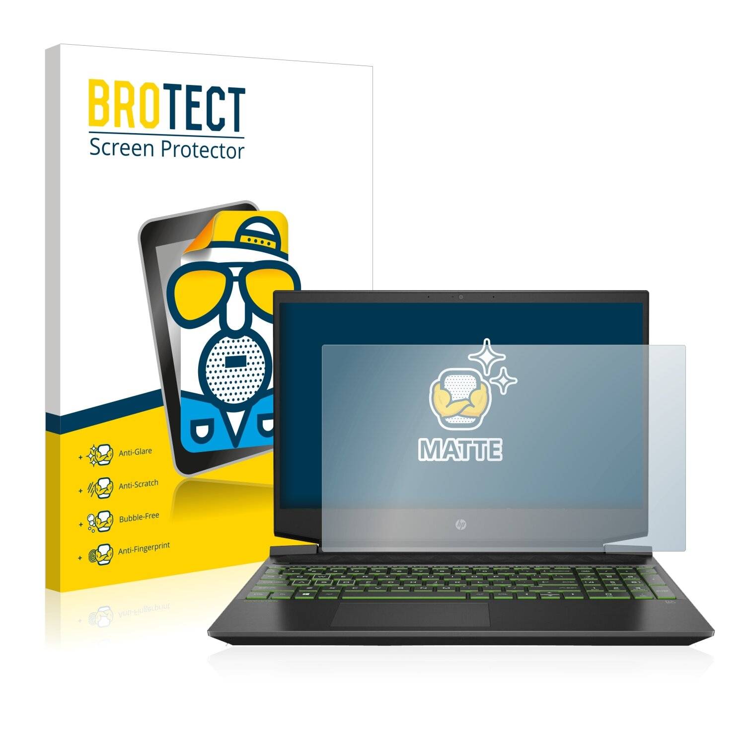 BROTECT Matte Displayschutzfolie für HP Pavilion 15-ec0155ng - Entspiegelt,