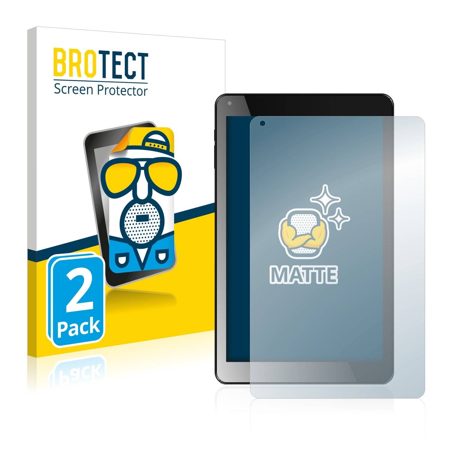 2x BROTECT Matte Displayschutzfolie für Odys Maven X10 HD LTE - Entspiegelt,