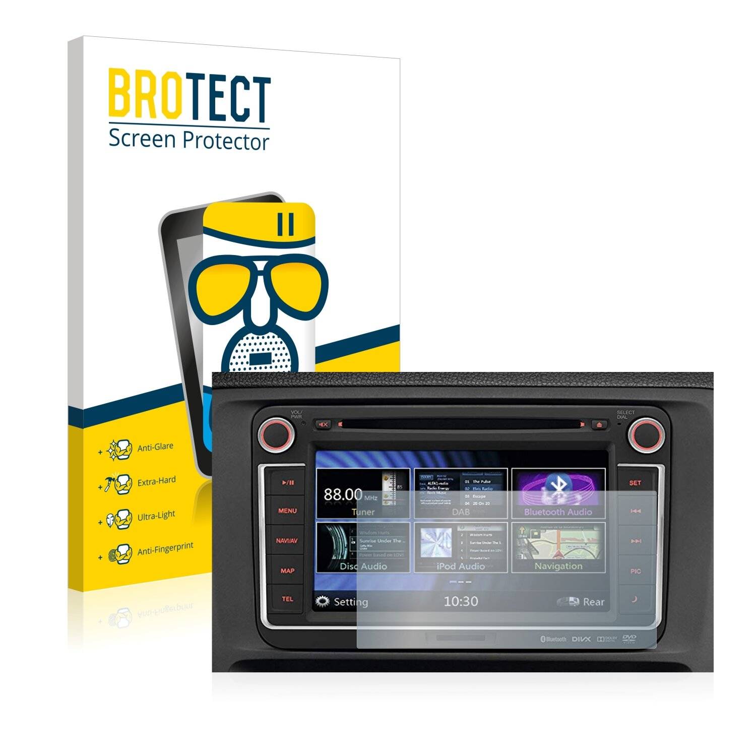 BROTECT AirGlass Matte Schutzglas Folie für Volkswagen T5 GP 2010 RMT