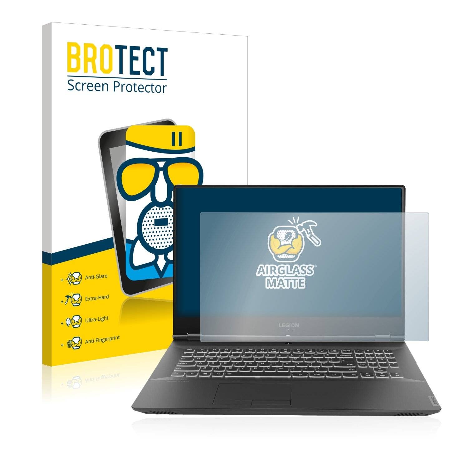 BROTECT AirGlass Matte Schutzglas Folie für Lenovo Legion Y540
