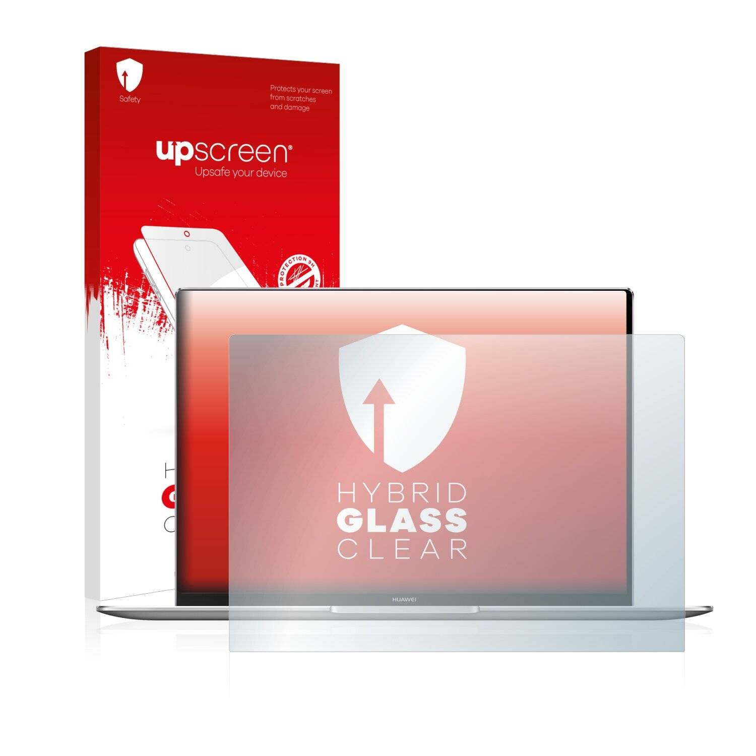 upscreen Hybrid Glass Clear Premium Schutzglas Folie für Huawei MateBook X Pro