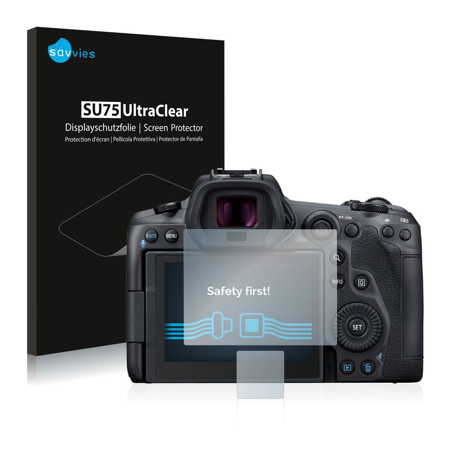 18x Savvies SU75 Displayschutzfolie für Canon EOS