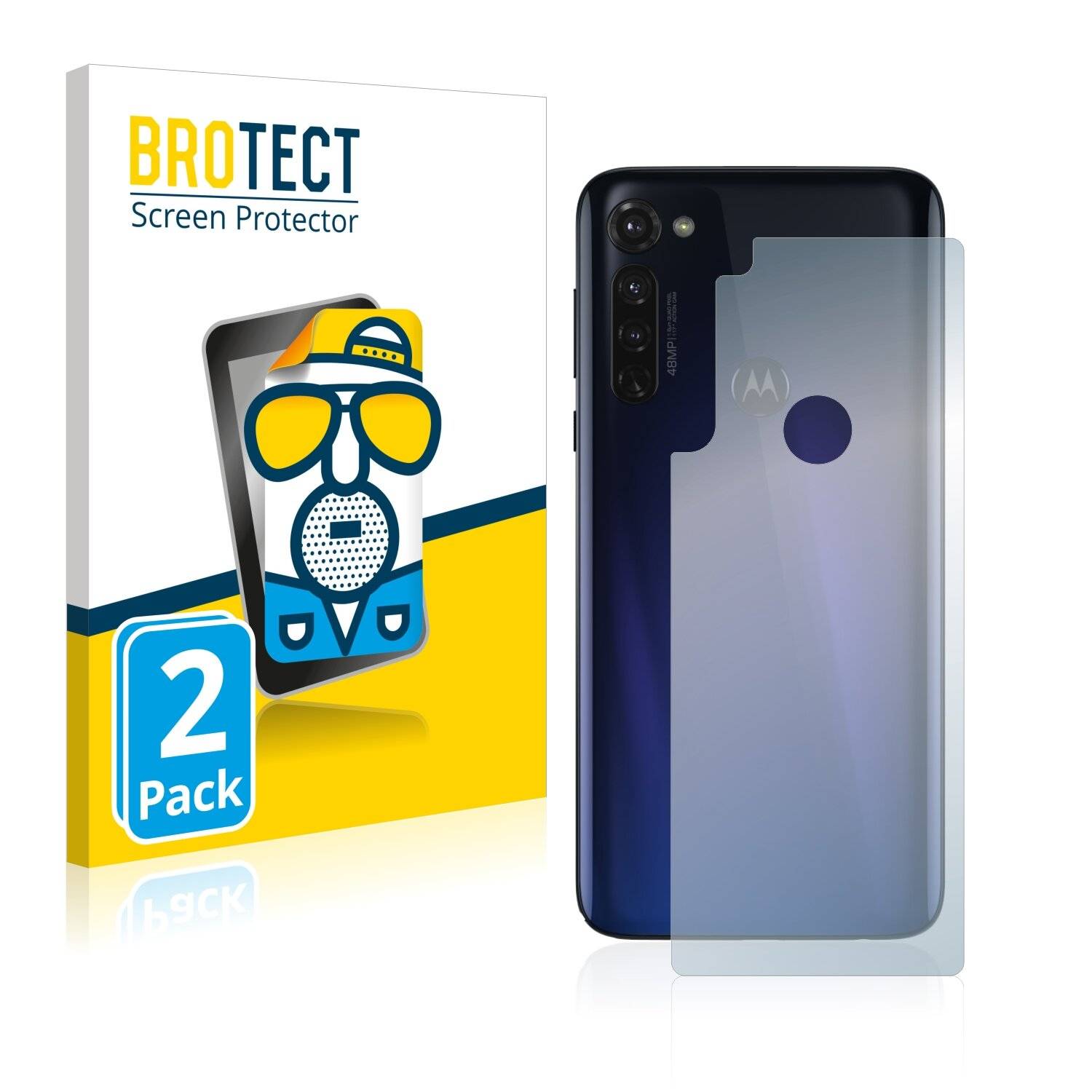 2x BROTECT Matte Displayschutzfolie für Motorola Moto G Stylus (Rückseite) - Entspiegelt,
