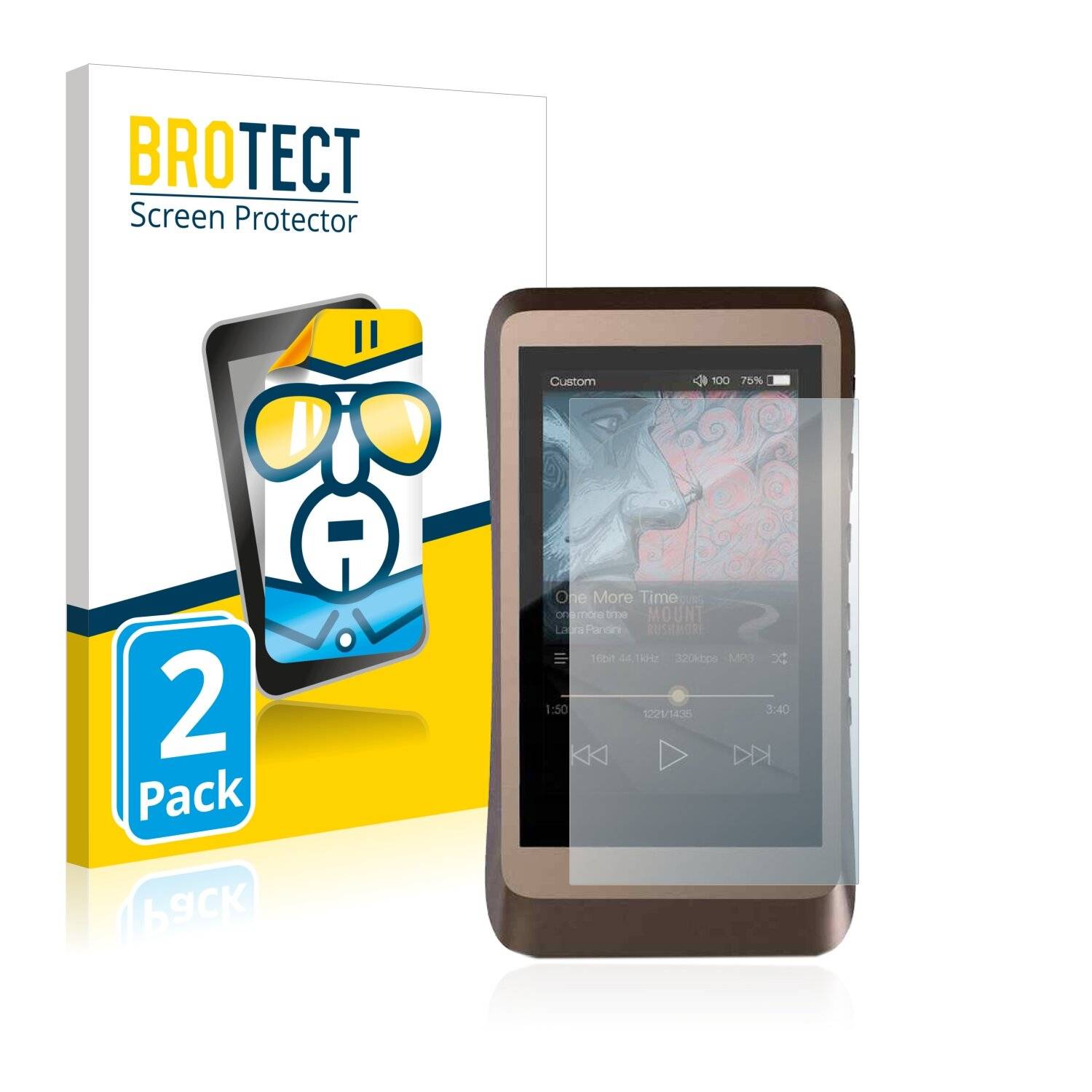2x BROTECT HD-Clear Displayschutzfolie für iBasso