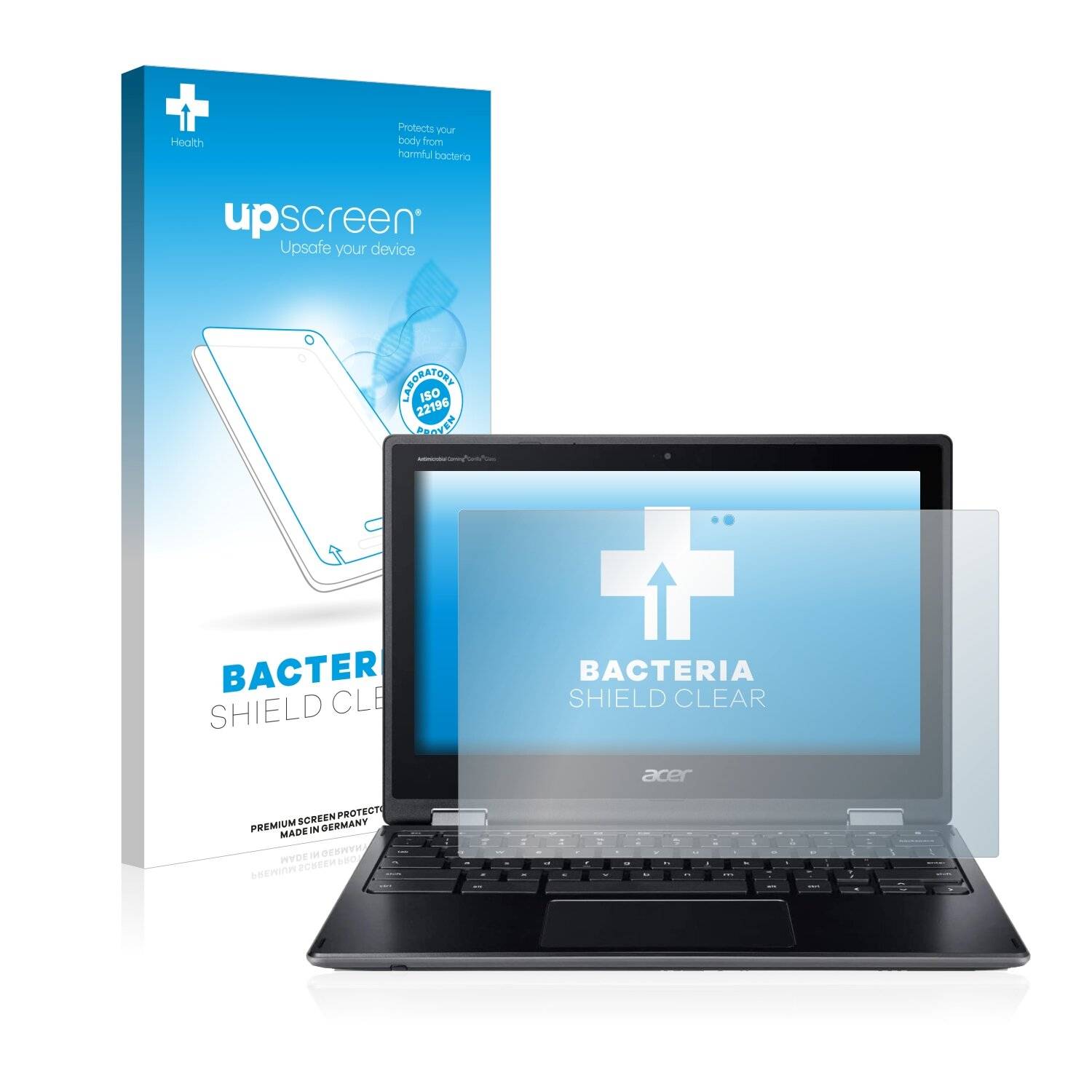 upscreen Bacteria Shield Clear Premium Antibakterielle Displayschutzfolie für Acer