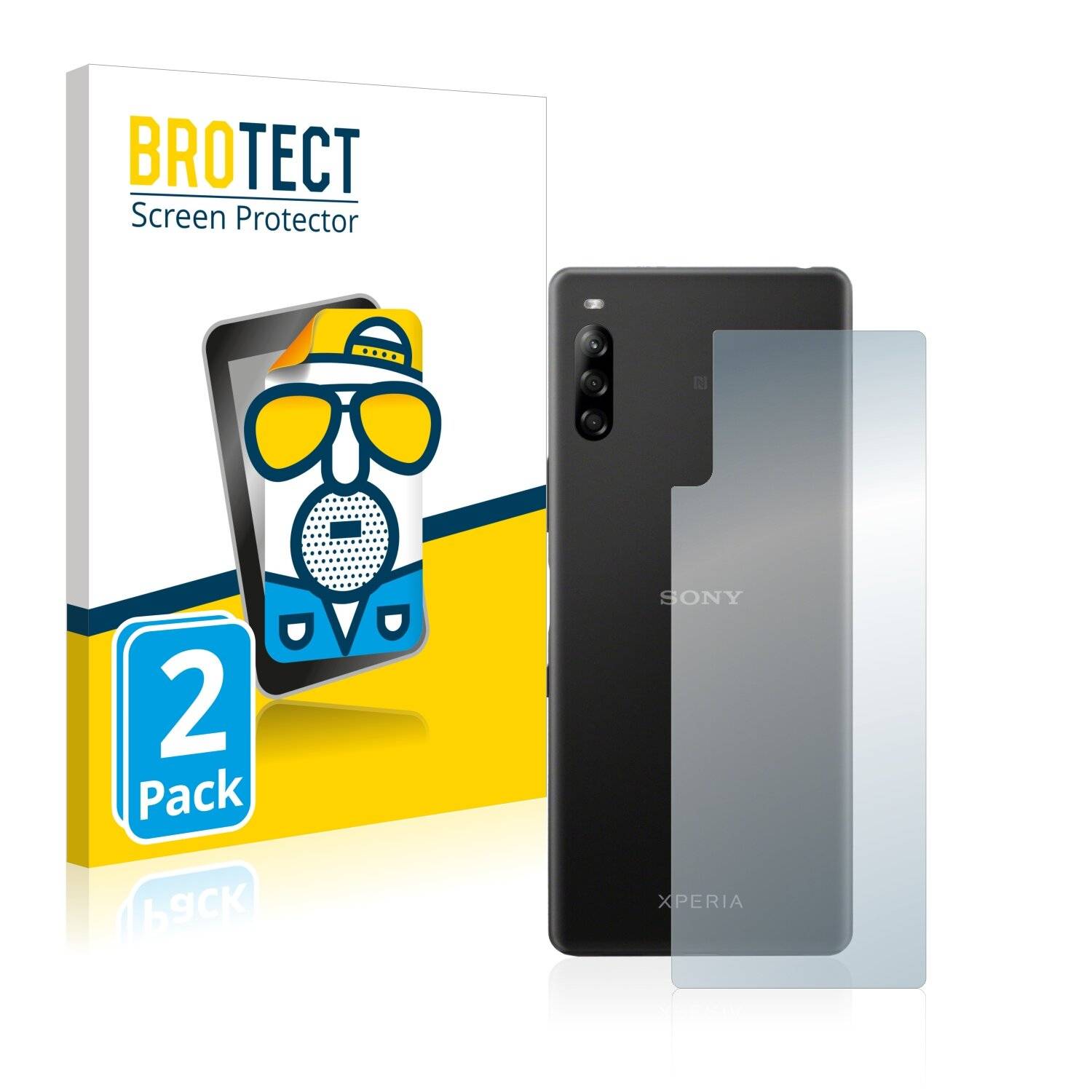 2x BROTECT Matte Displayschutzfolie für Sony Xperia L4 (Rückseite) - Entspiegelt,