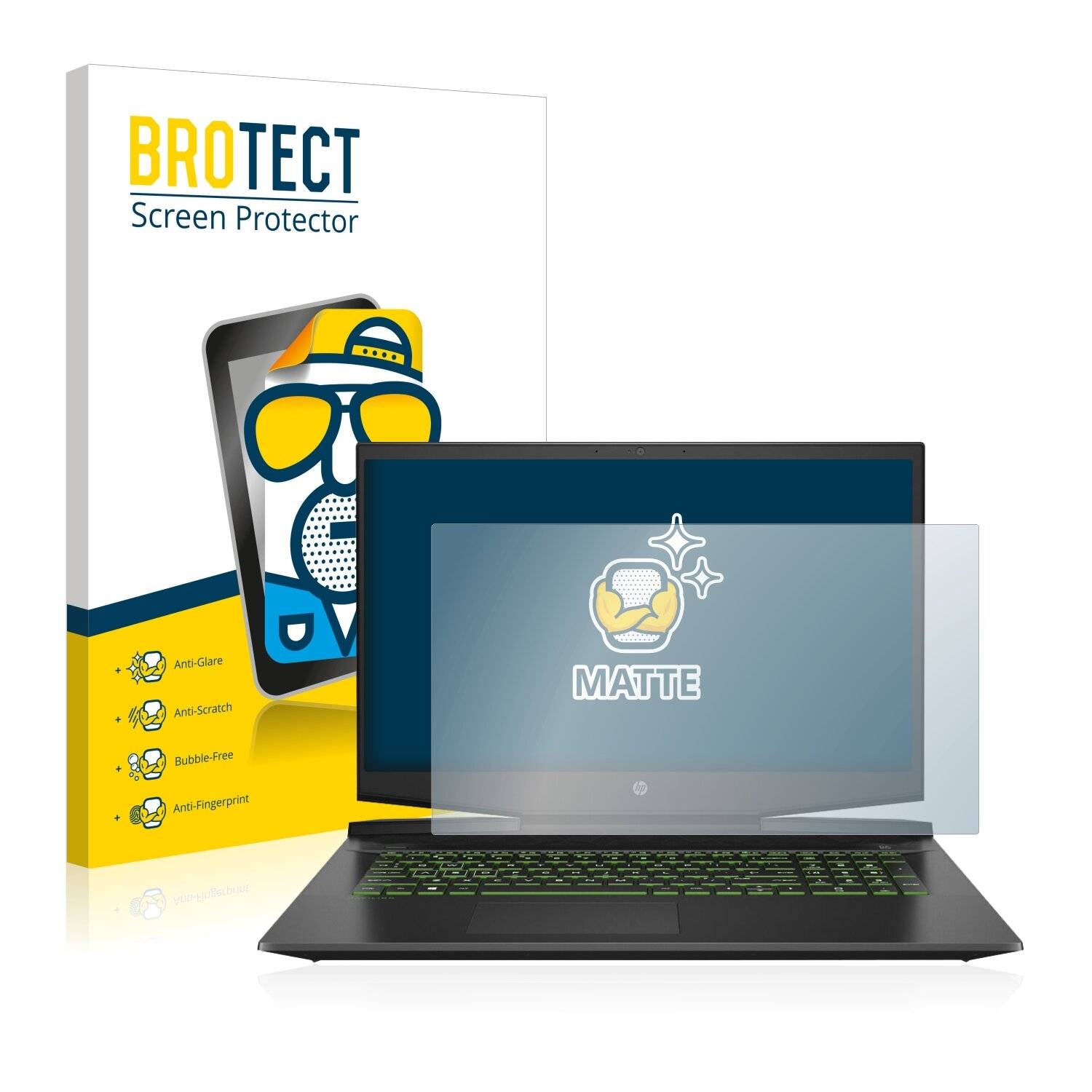 BROTECT Matte Displayschutzfolie für HP Pavilion 17-cd0120ng - Entspiegelt,