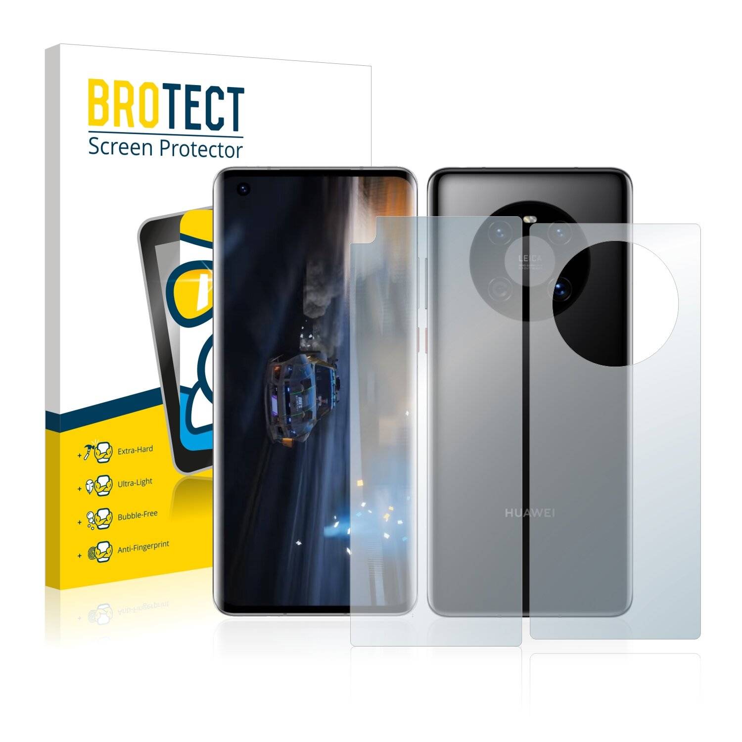 BROTECT AirGlass Schutzglas Folie für Huawei Mate 40 5G (Vorder +