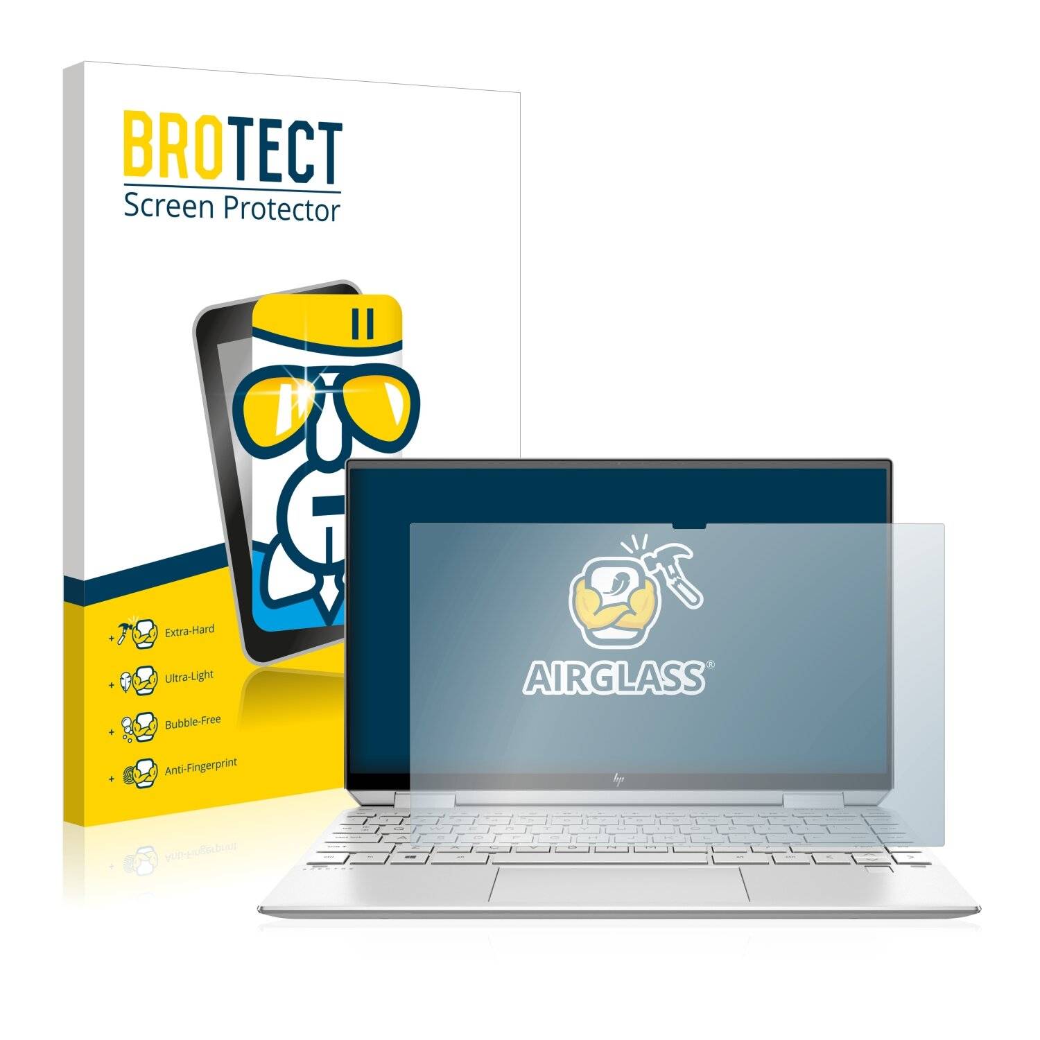 BROTECT AirGlass Schutzglas Folie für HP Spectre x360