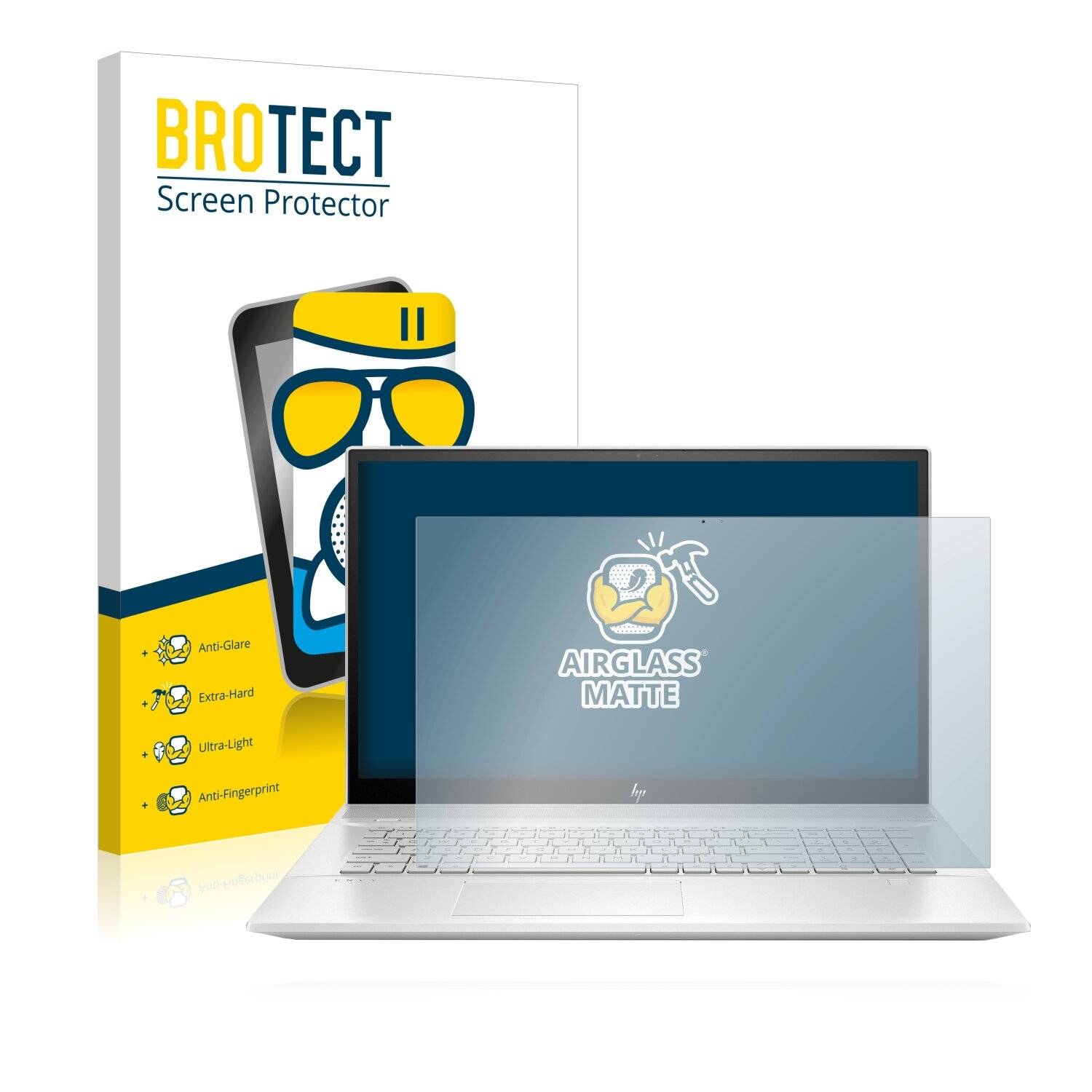 BROTECT AirGlass Matte Schutzglas Folie für HP Envy