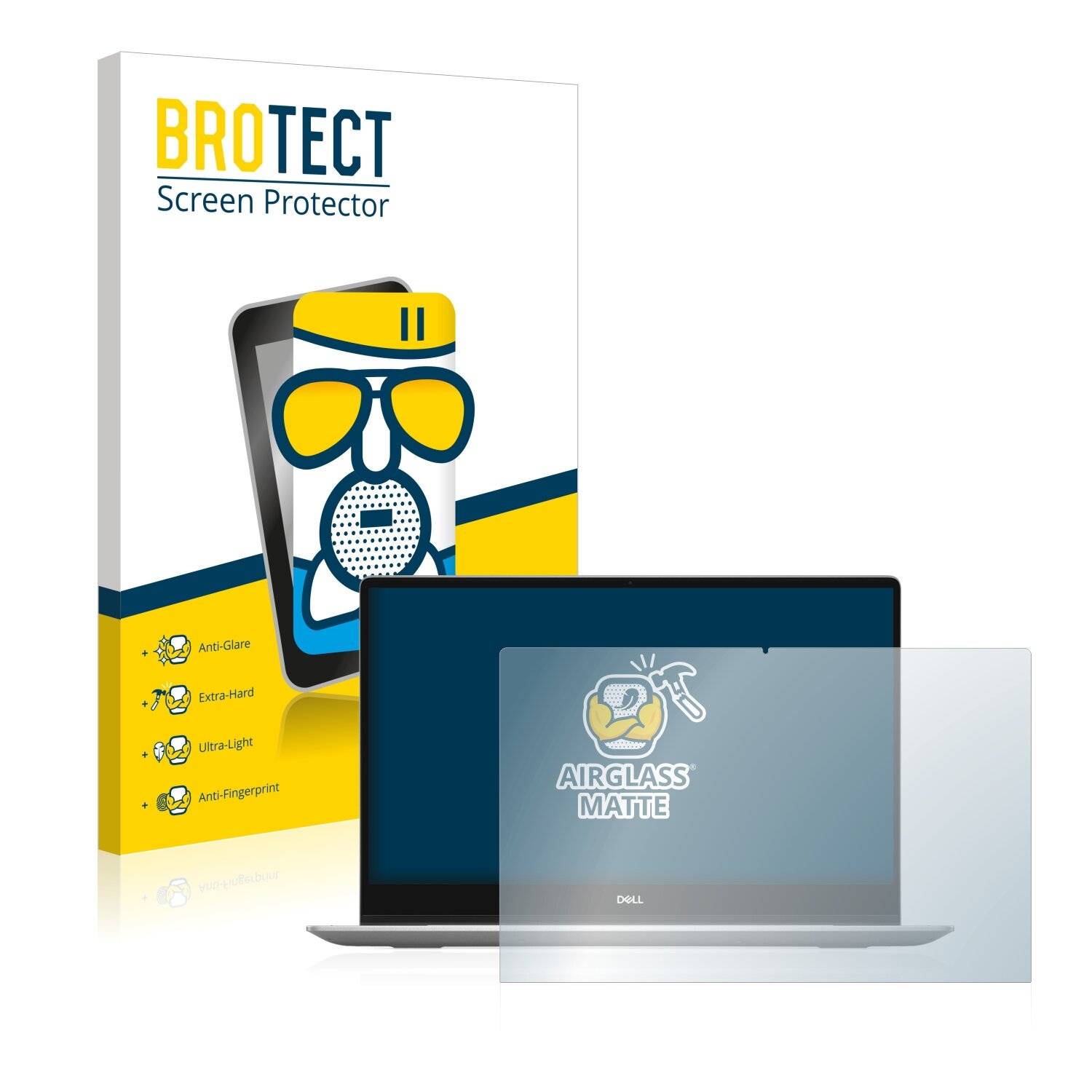 BROTECT AirGlass Matte Schutzglas Folie für Dell Inspiron 17 7791