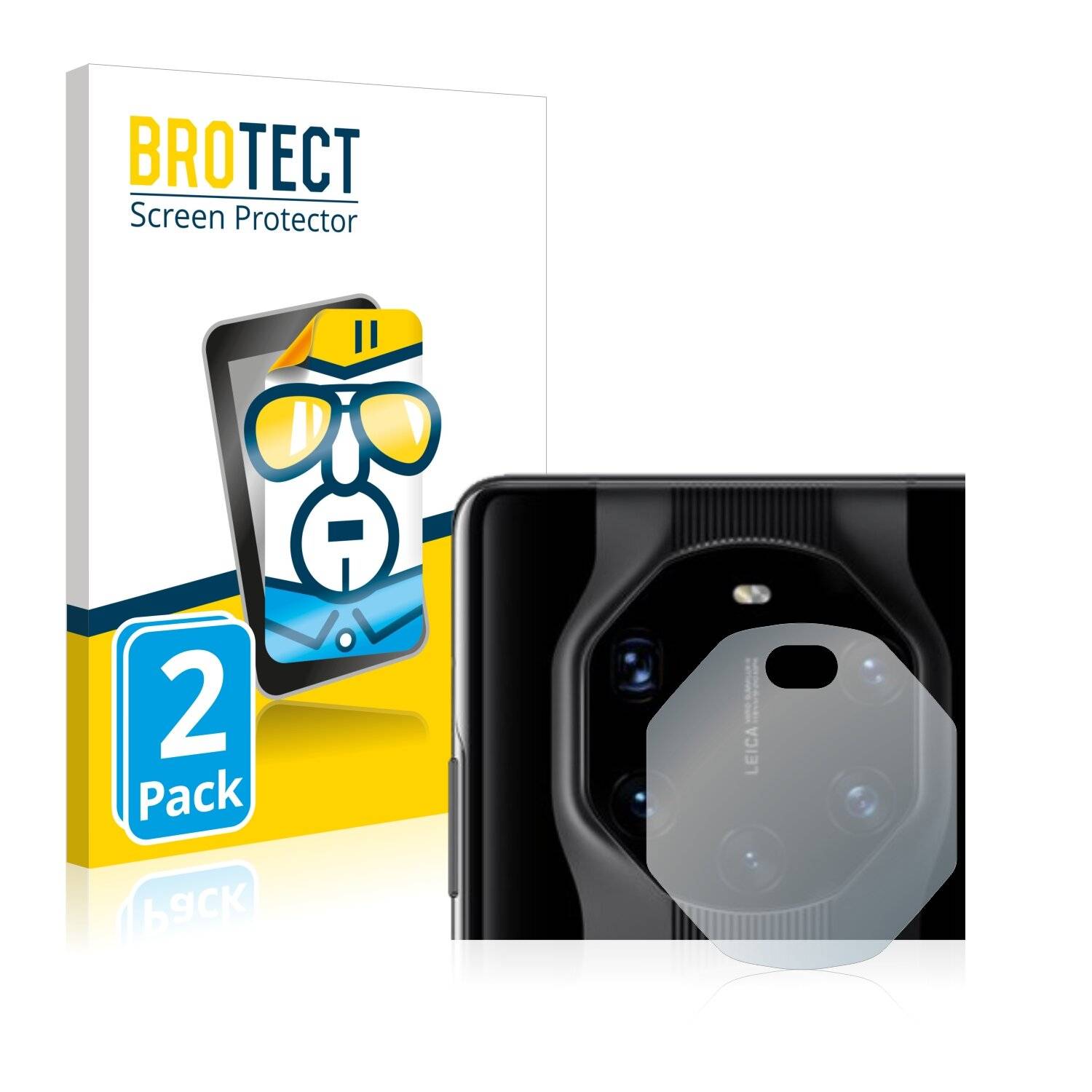 2x BROTECT HD-Clear Displayschutzfolie für Huawei Mate 40 RS Porsche Design (NUR