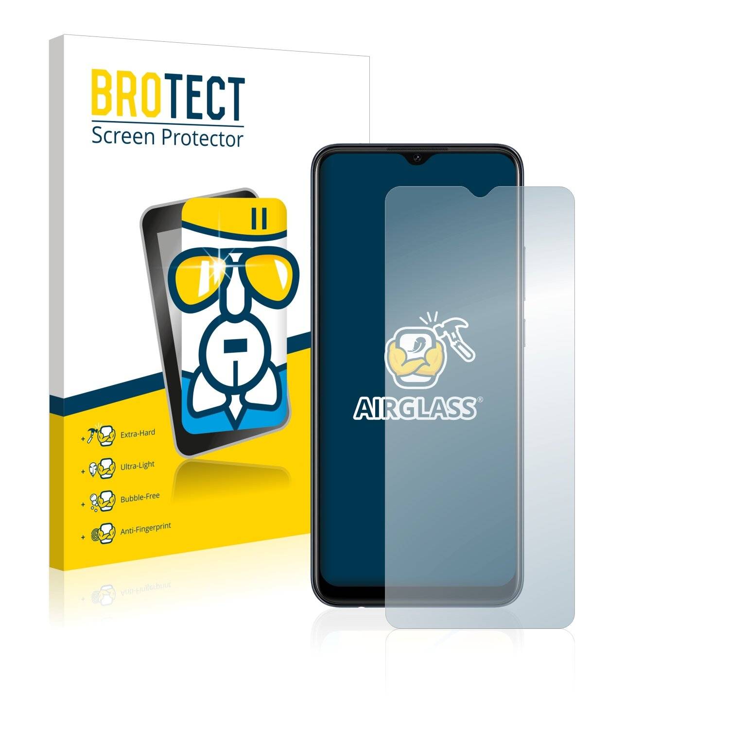 BROTECT AirGlass Schutzglas Folie für Oppo