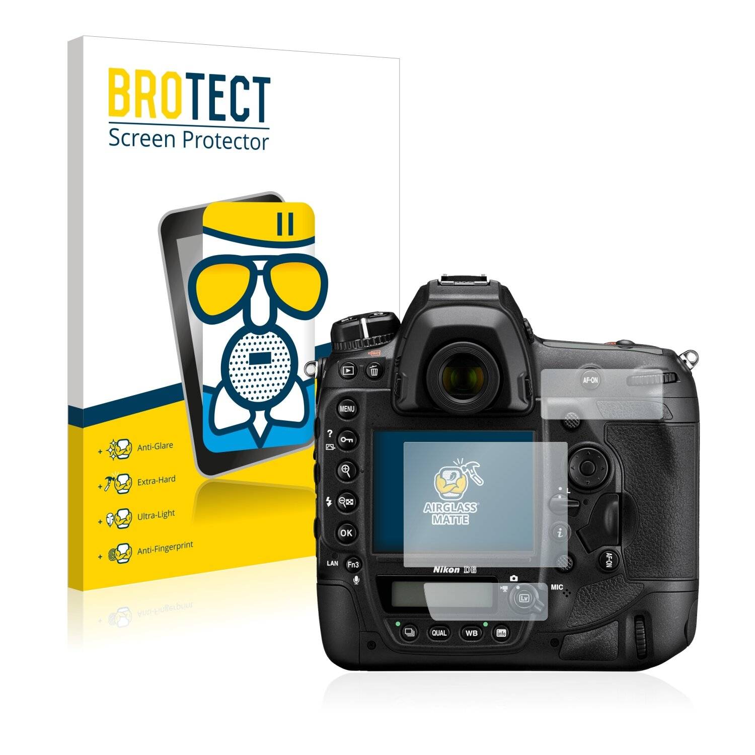BROTECT AirGlass Matte Schutzglas Folie für Nikon