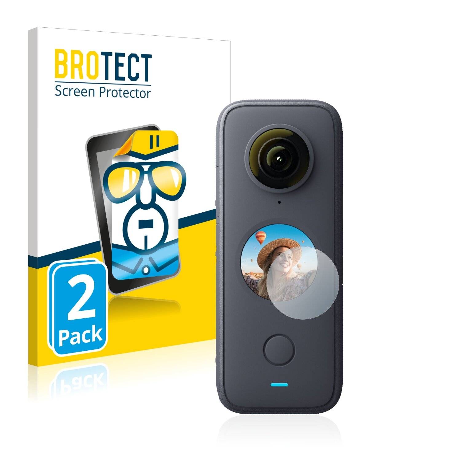 2x BROTECT HD-Clear Displayschutzfolie für Insta360 One