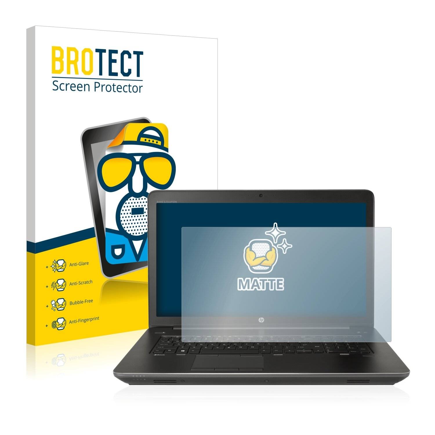 BROTECT Matte Displayschutzfolie für HP 17-ca1375ng - Entspiegelt,