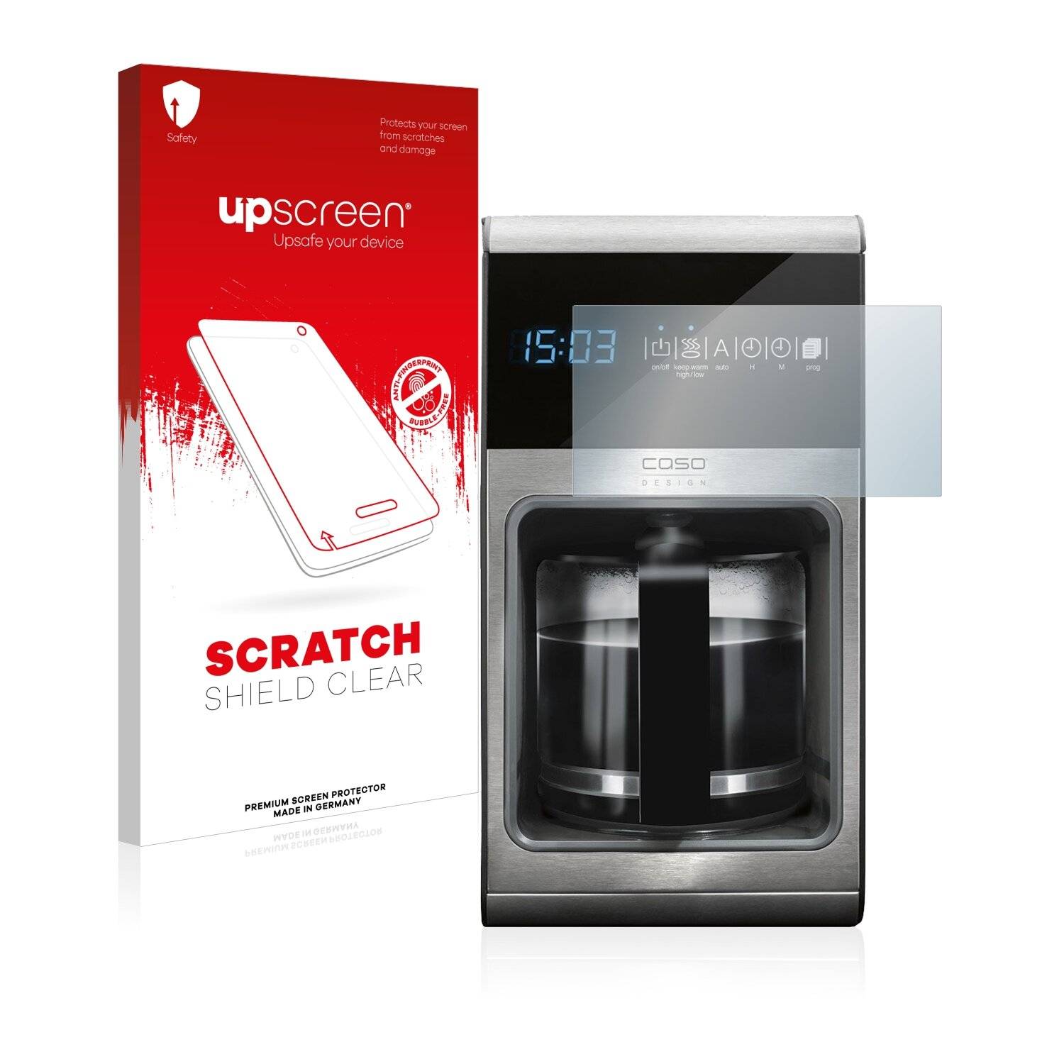 upscreen Scratch Shield Clear Premium Displayschutzfolie für Caso Coffee