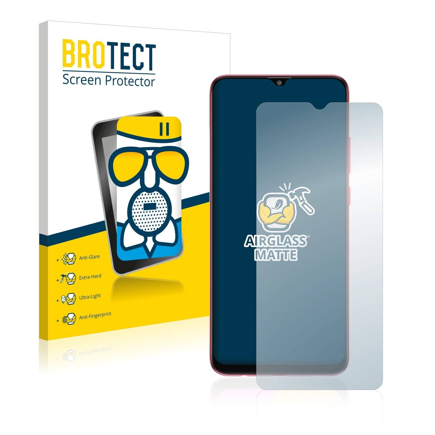 BROTECT AirGlass Matte Schutzglas Folie für Samsung Galaxy