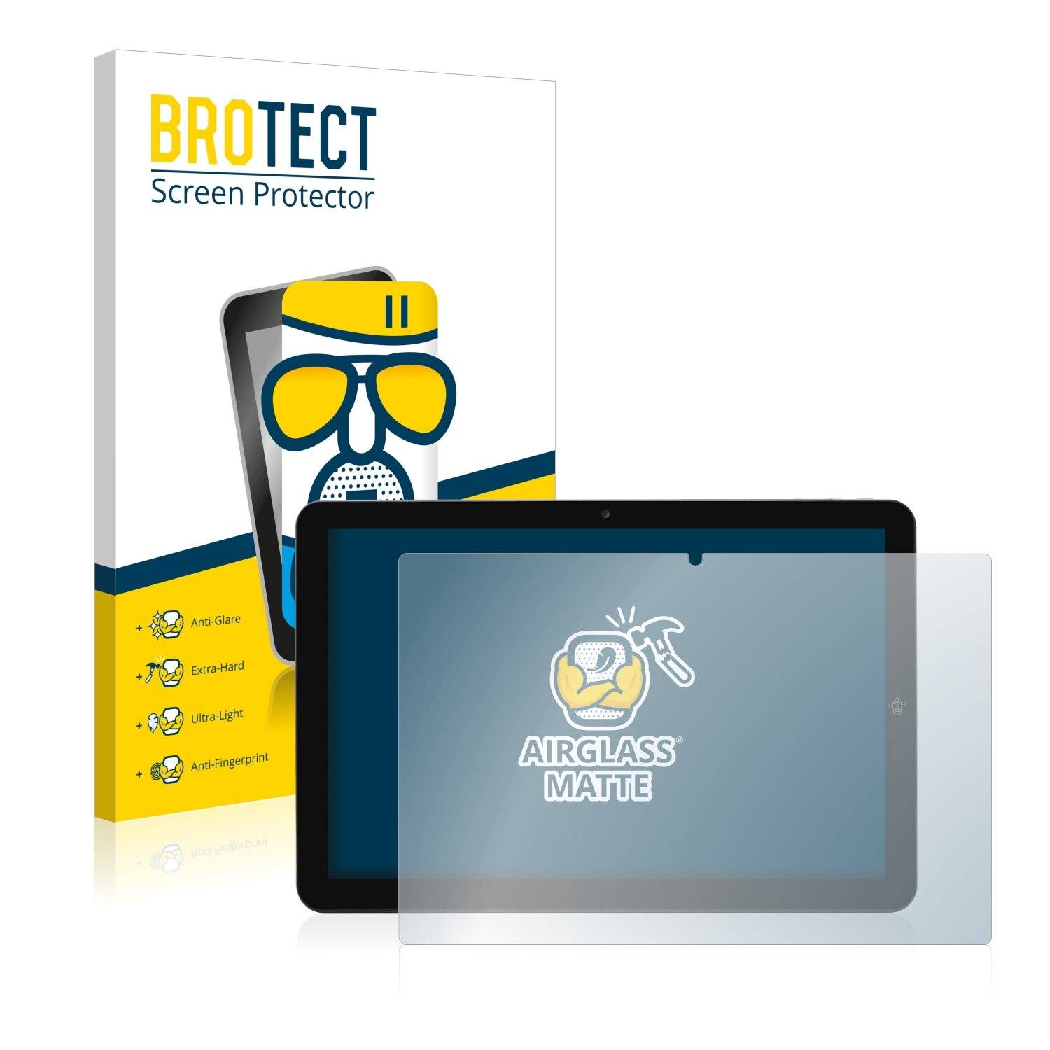 BROTECT AirGlass Matte Schutzglas Folie für Mediacom SmartPad Azimut