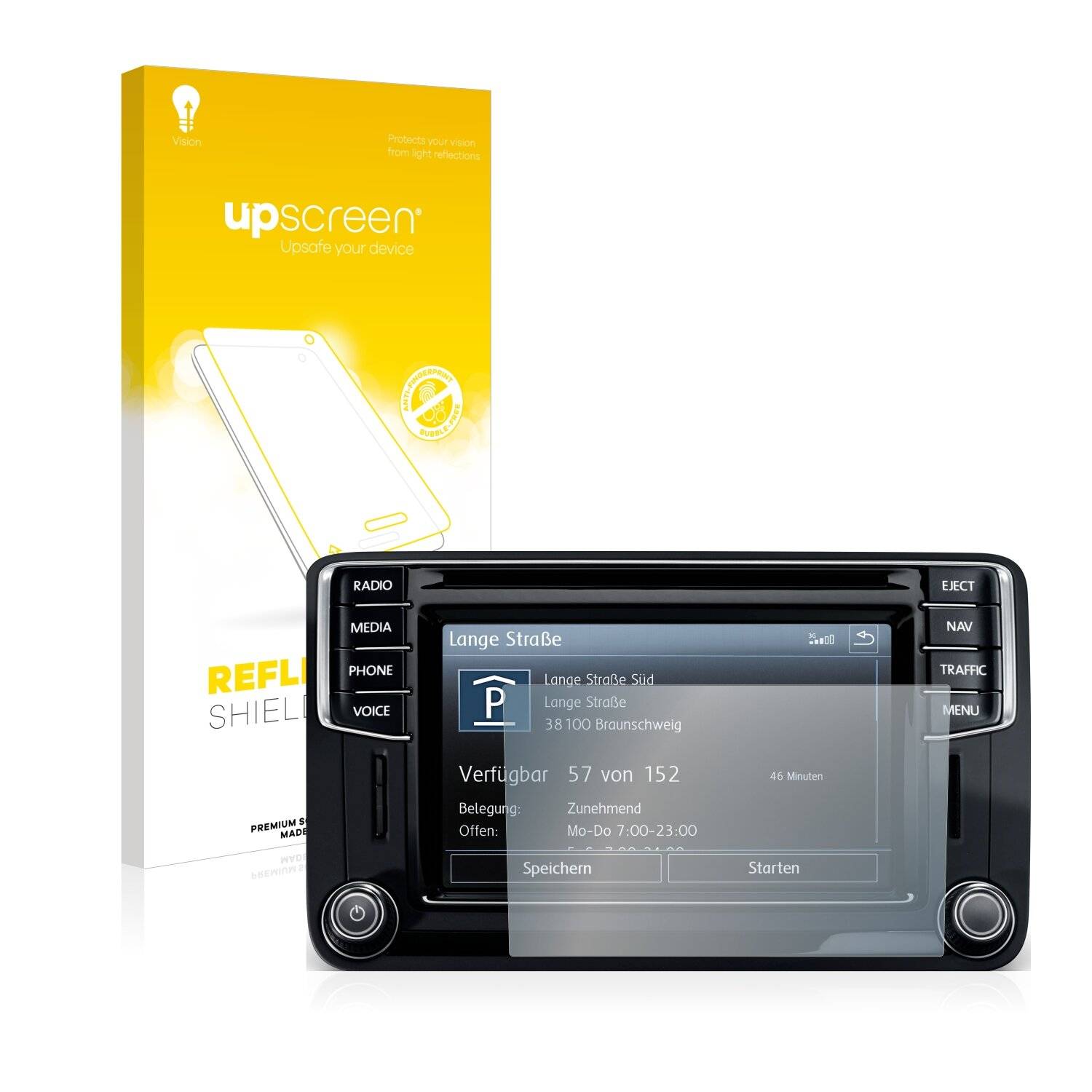 upscreen Reflection Shield Matte Premium Displayschutzfolie für Volkswagen Beetle 2014